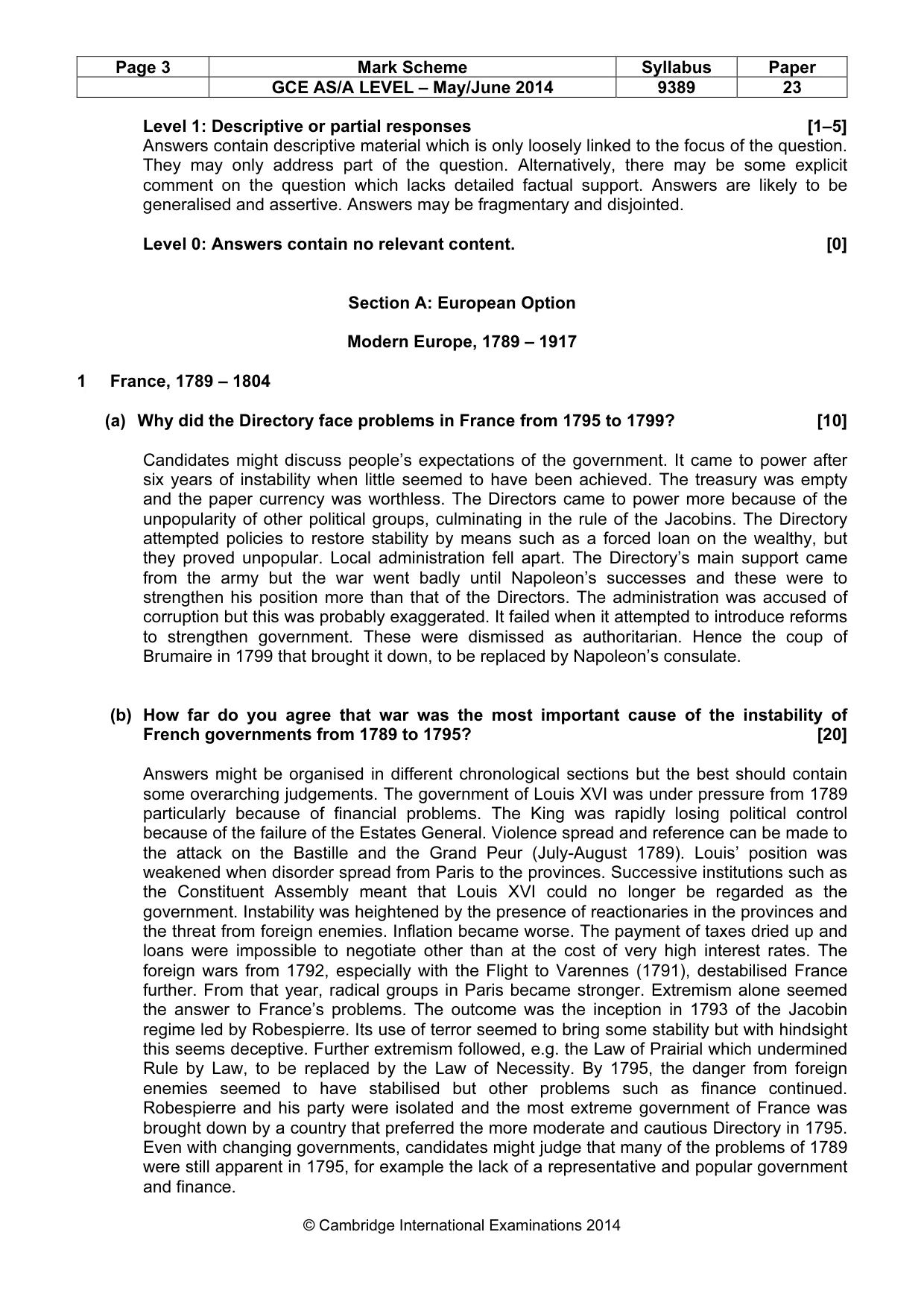 Mark scheme, page 3 of 13