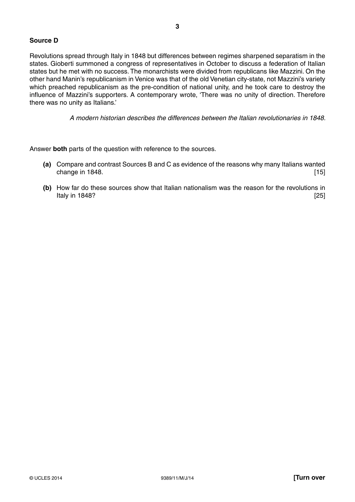Cambridge A Level History 9389 2014 May/June Paper 1 · Variant 1 question paper, page 3 of 8