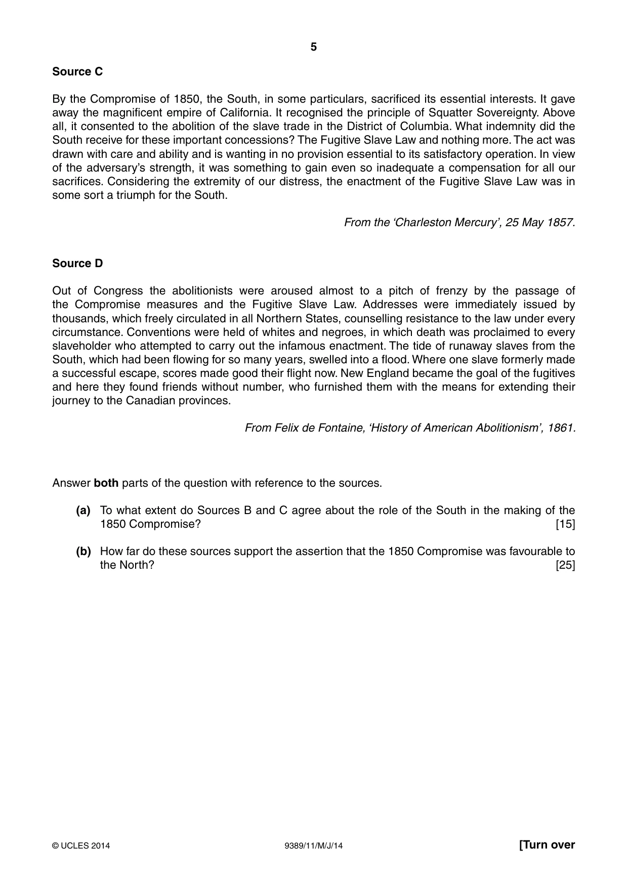Cambridge A Level History 9389 2014 May/June Paper 1 · Variant 1 question paper, page 5 of 8