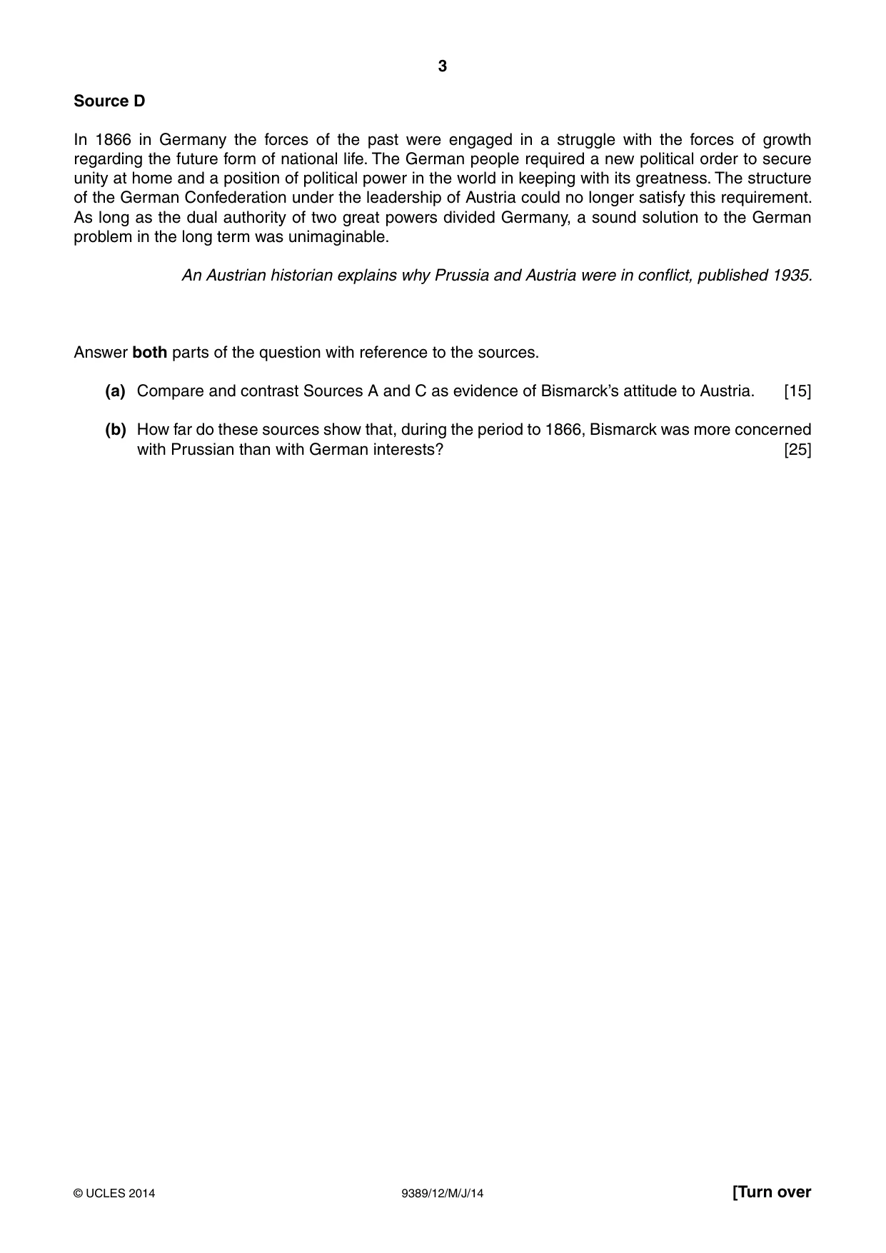 Cambridge A Level History 9389 2014 May/June Paper 1 · Variant 2 question paper, page 3 of 8
