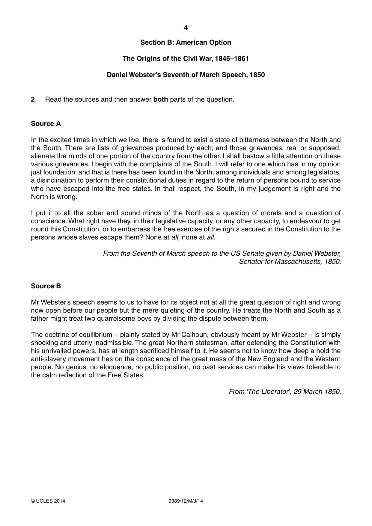 Cambridge A Level History 9389 2014 May/June Paper 1 · Variant 2 question paper, page 4 of 8