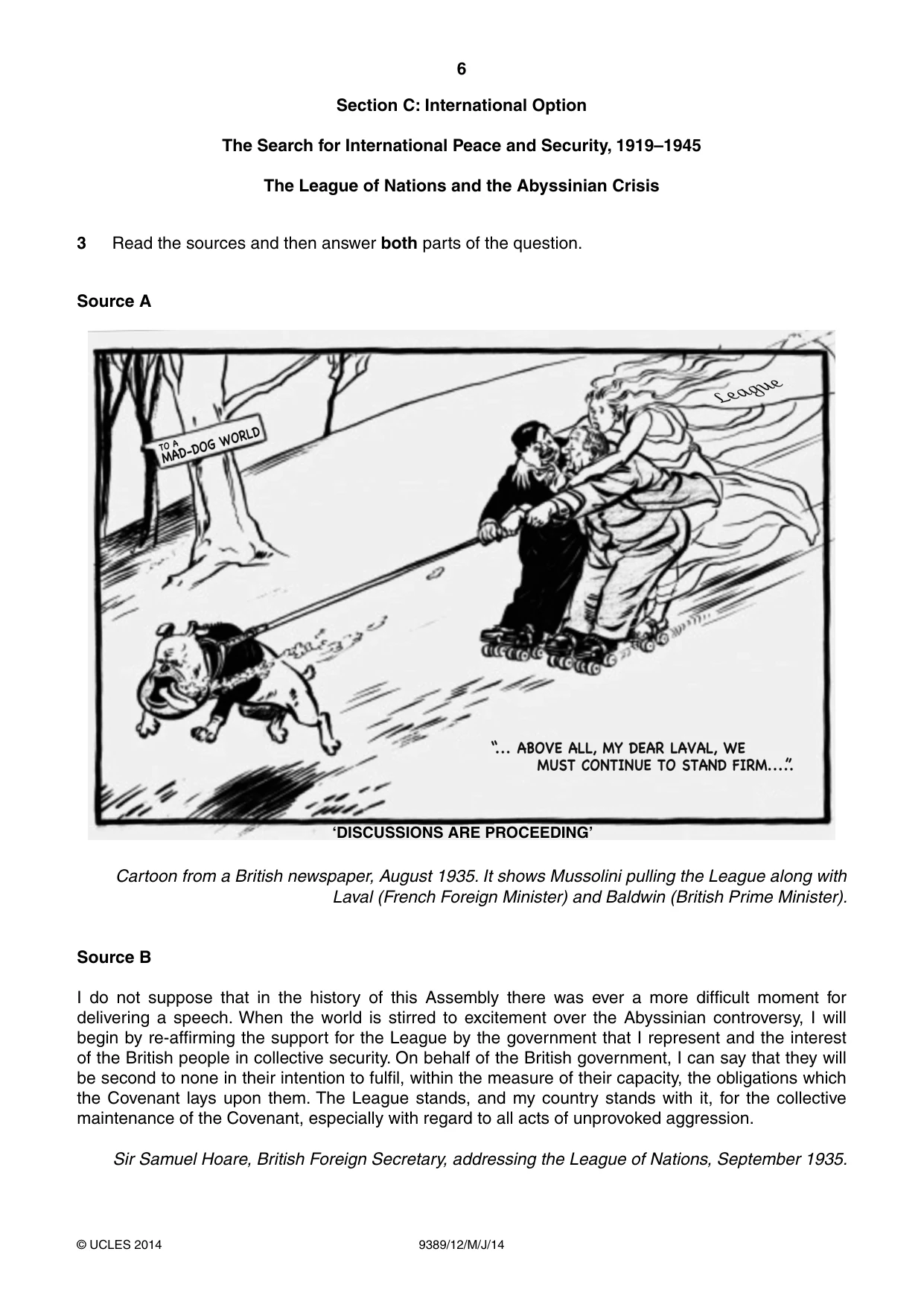 Cambridge A Level History 9389 2014 May/June Paper 1 · Variant 2 question paper, page 6 of 8
