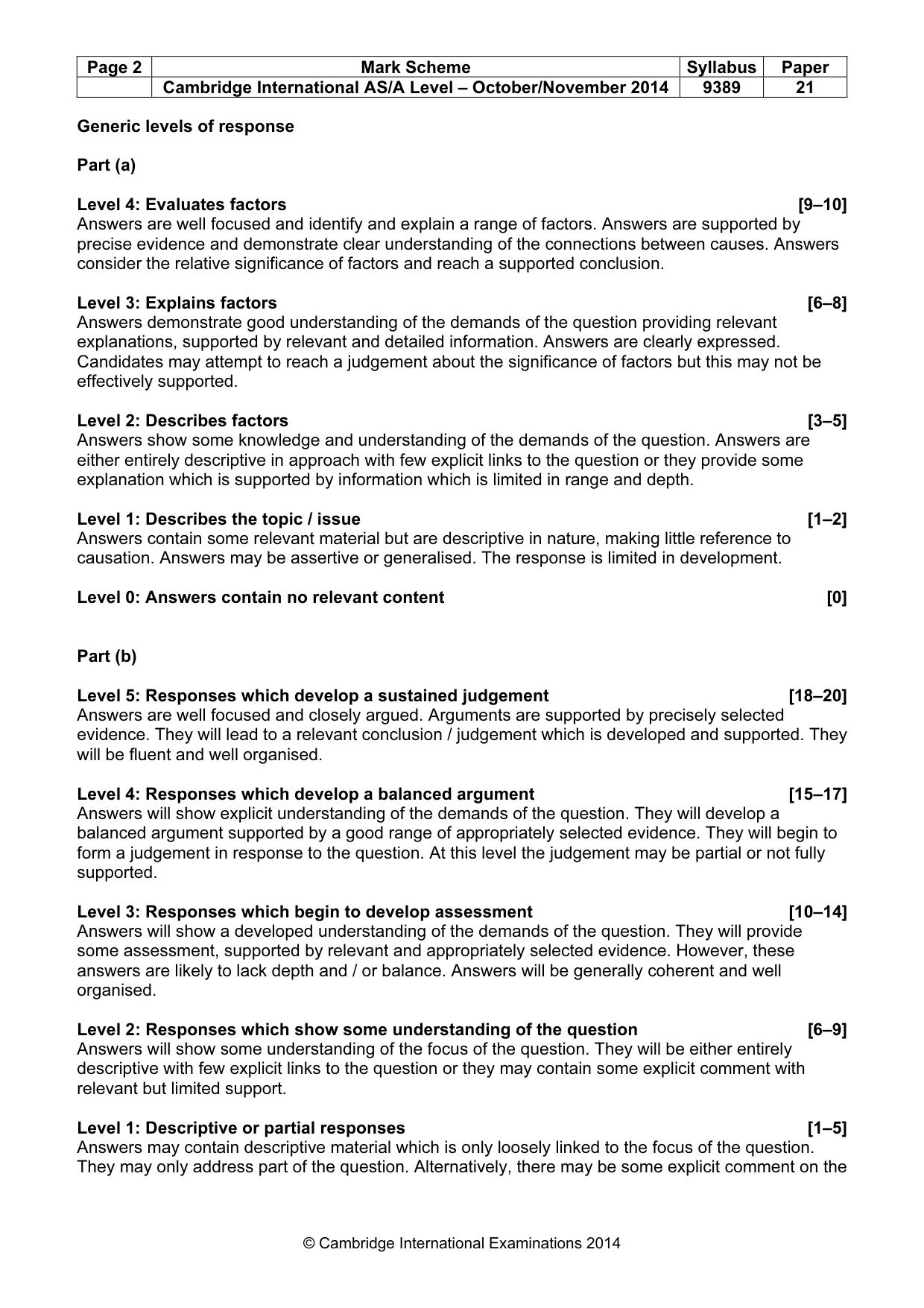 Mark scheme, page 2 of 16