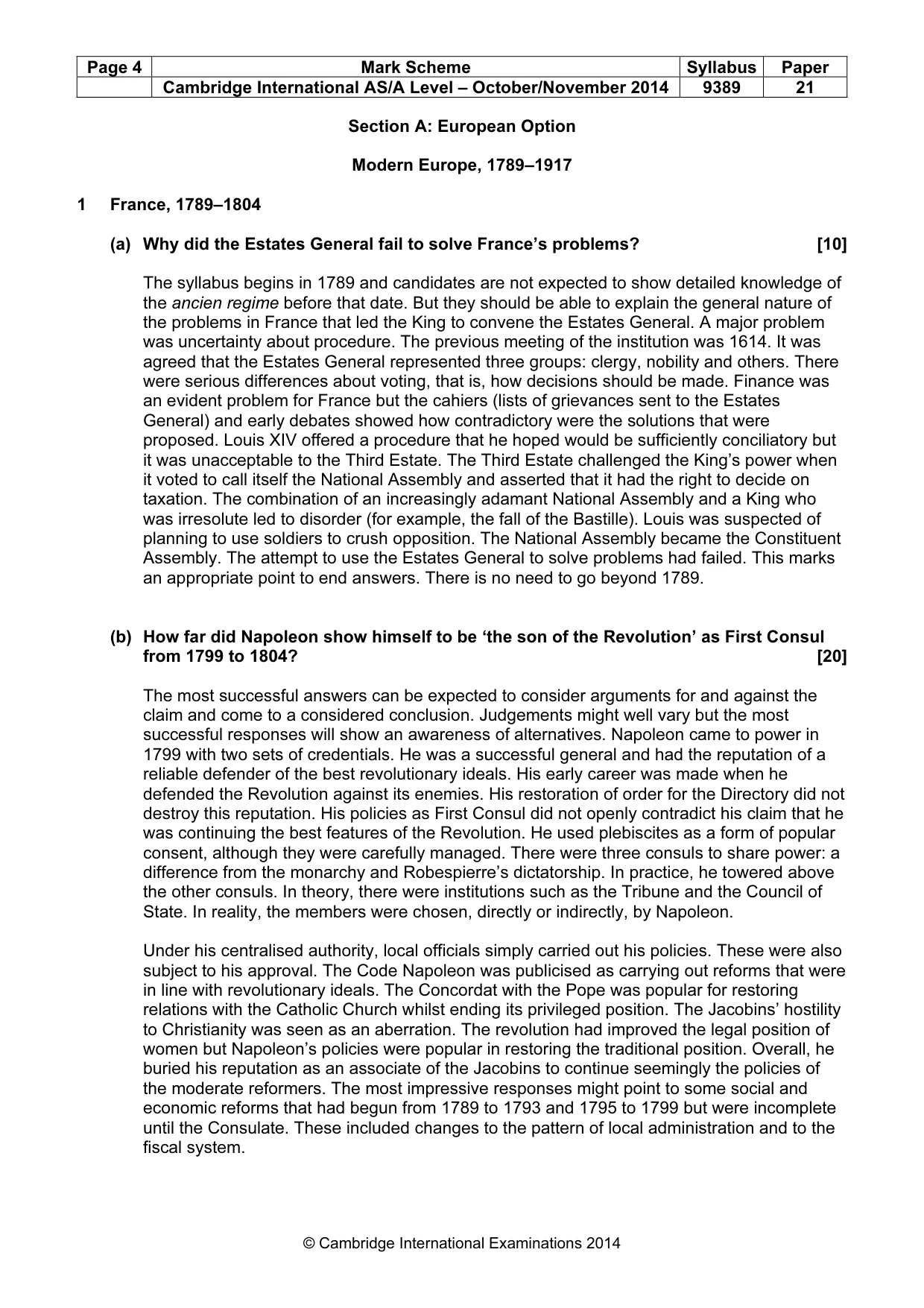 Mark scheme, page 4 of 16