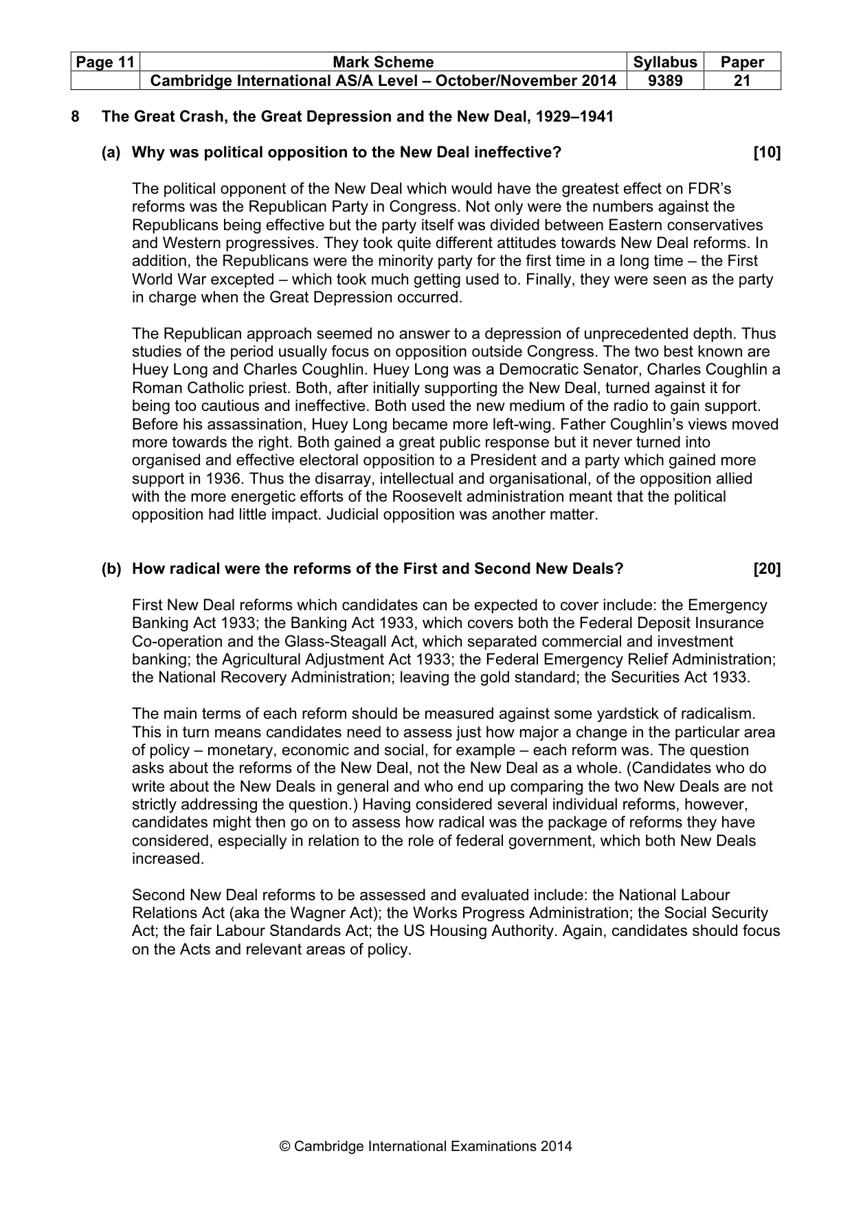 Mark scheme, page 11 of 16