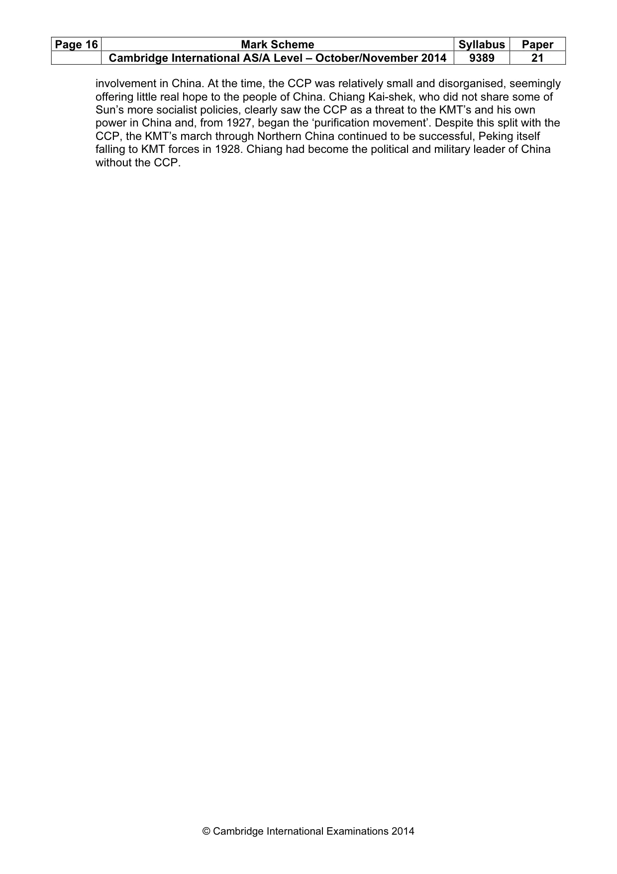 Mark scheme, page 16 of 16