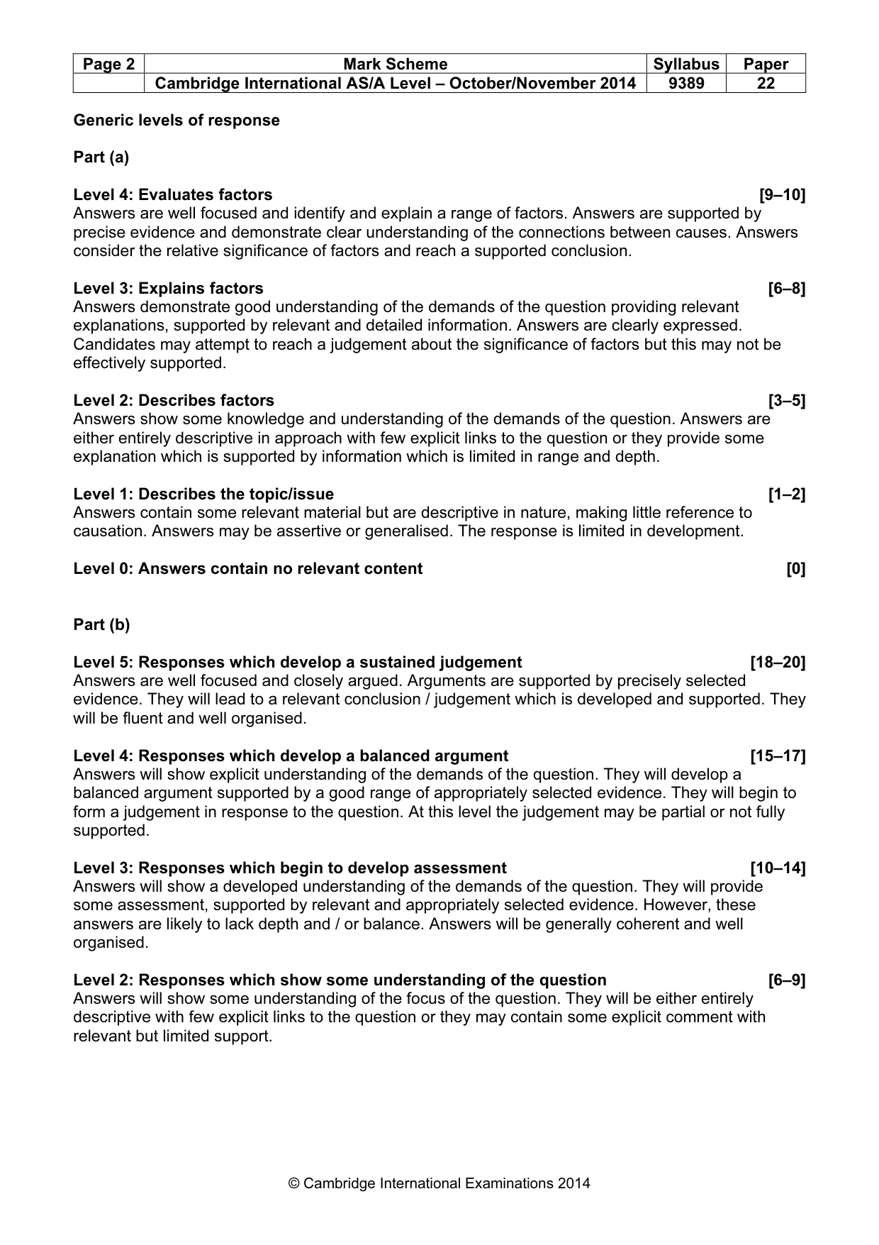 Mark scheme, page 2 of 17