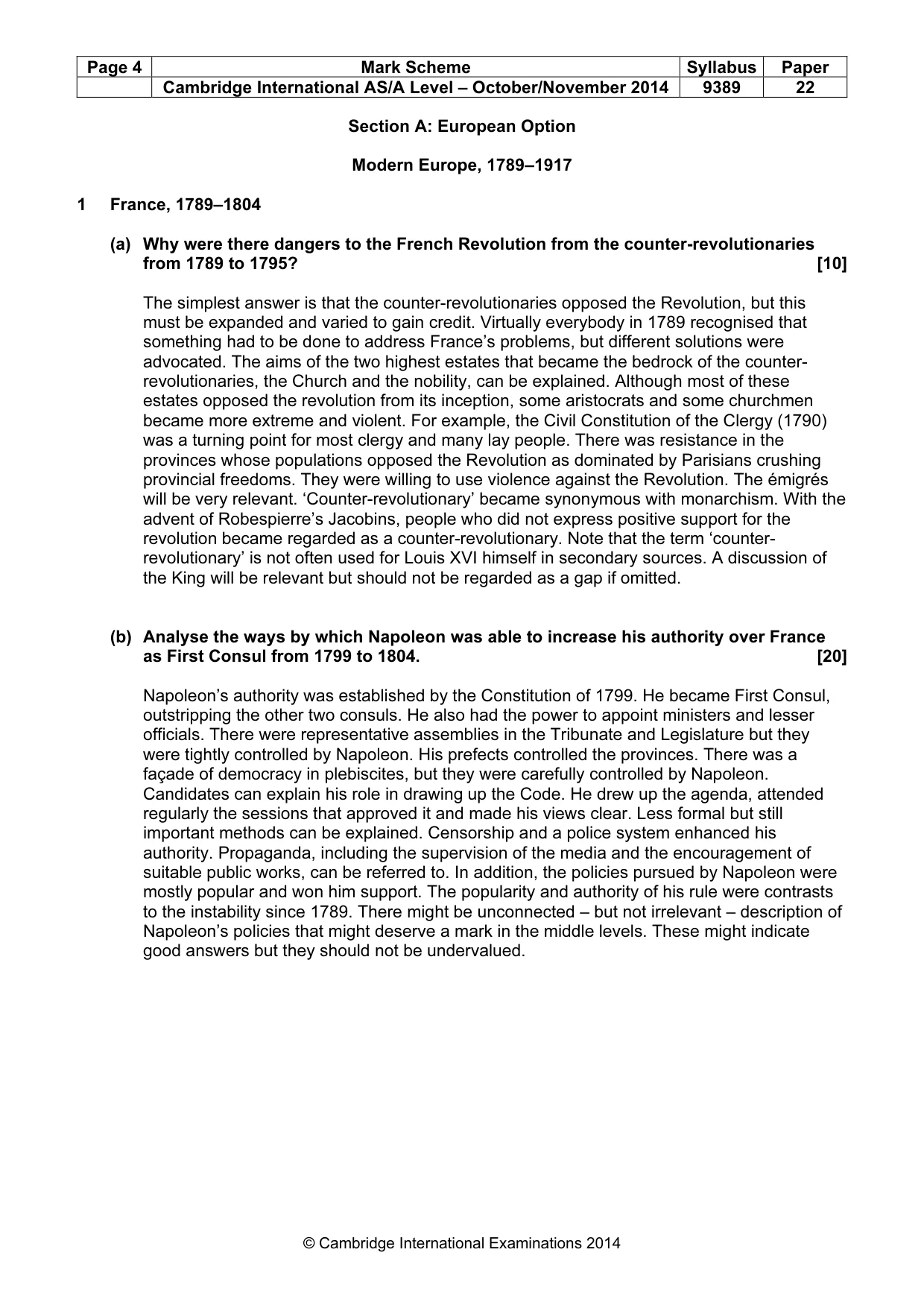 Mark scheme, page 4 of 17