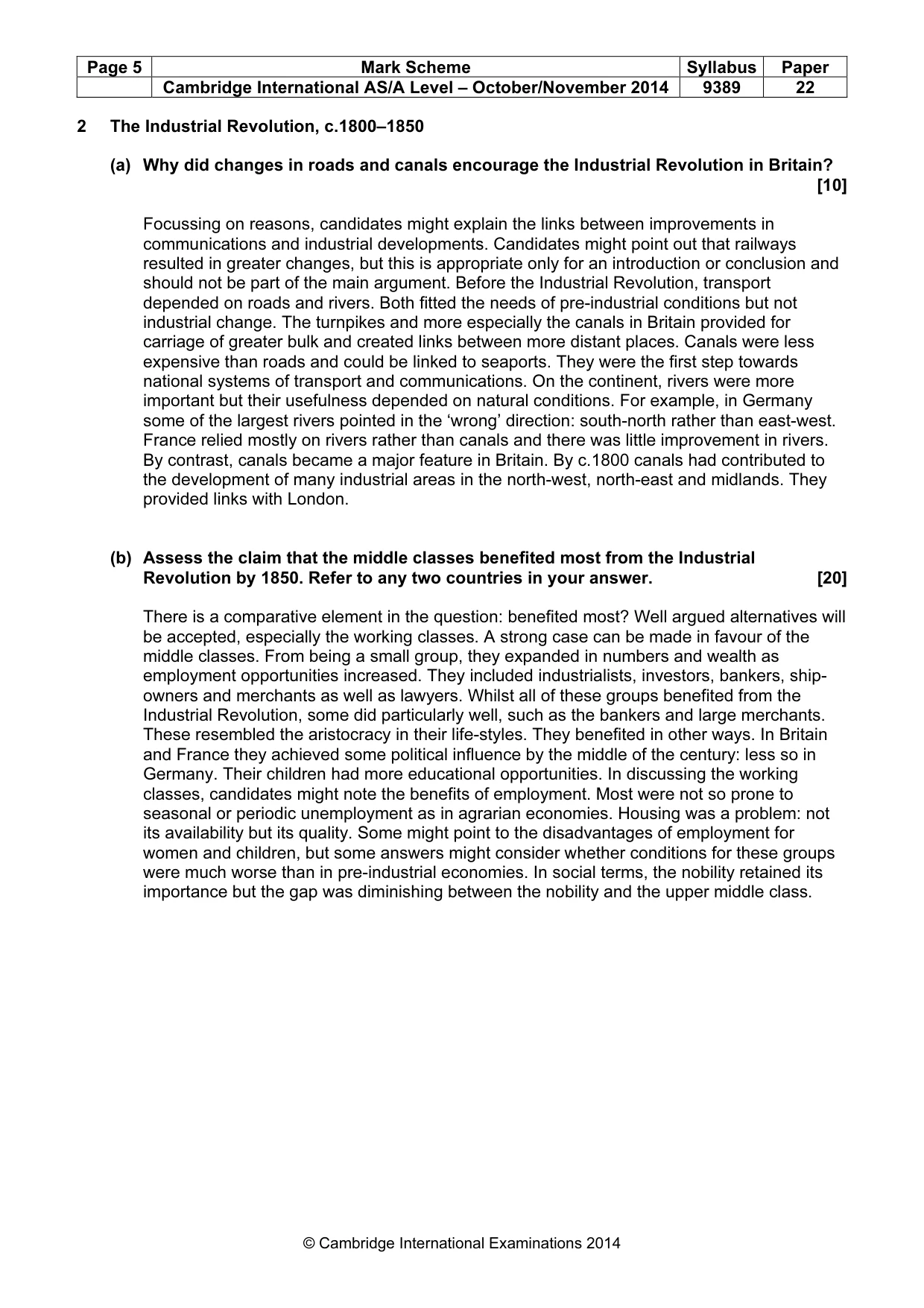 Mark scheme, page 5 of 17