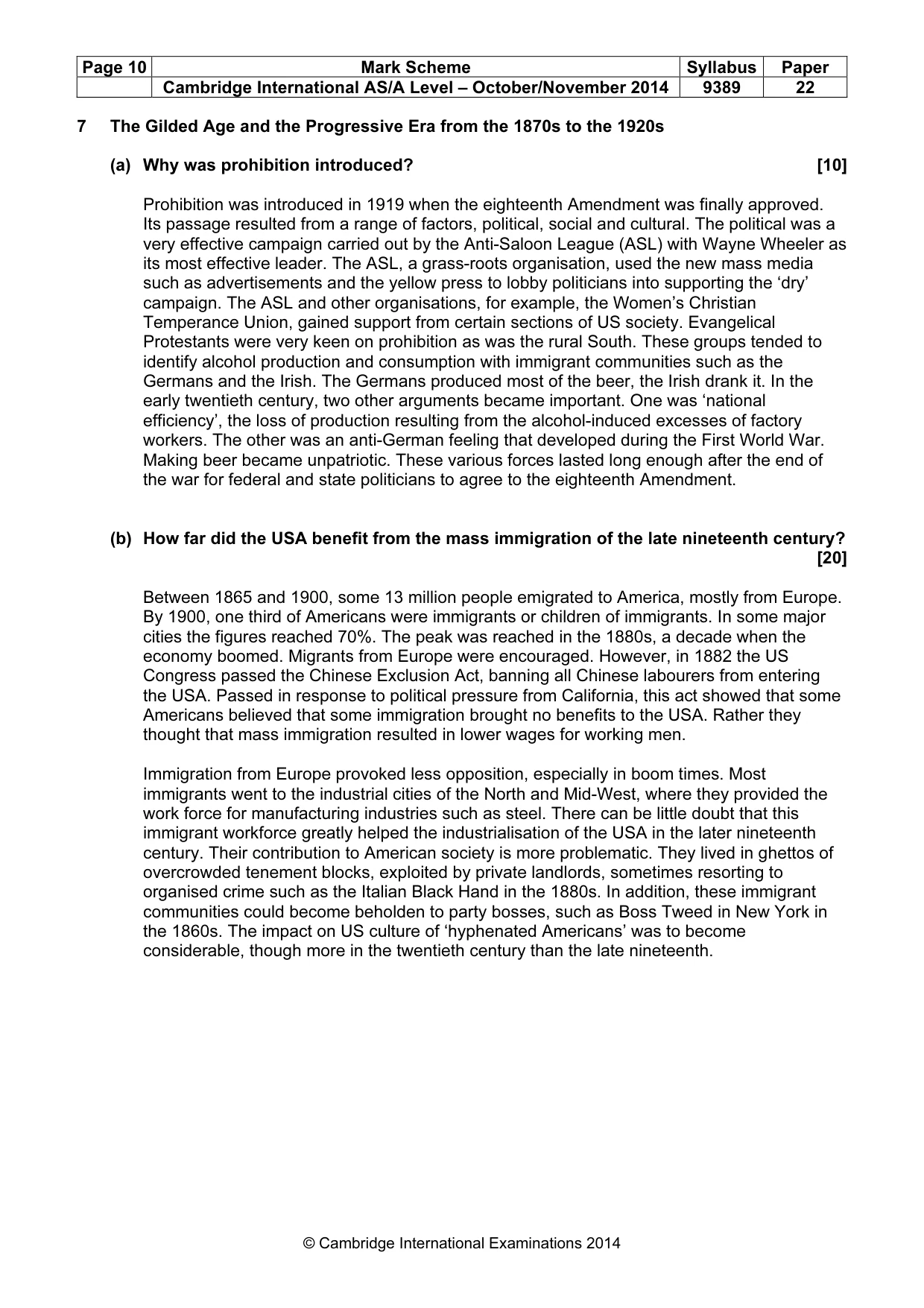 Mark scheme, page 10 of 17