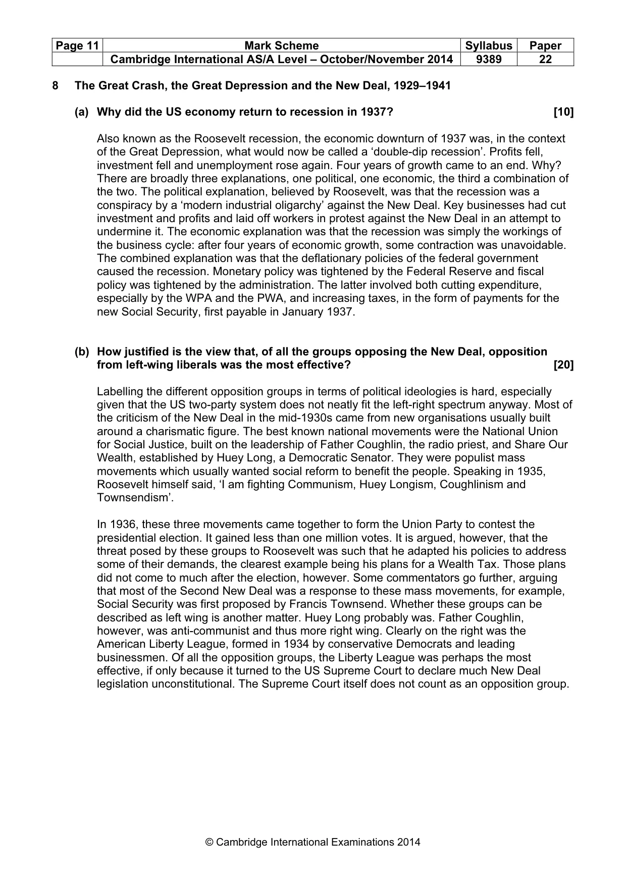 Mark scheme, page 11 of 17