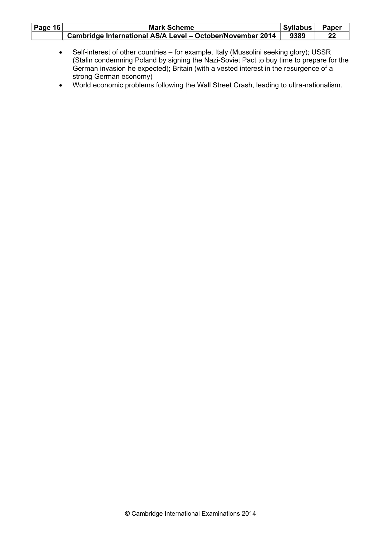 Mark scheme, page 16 of 17