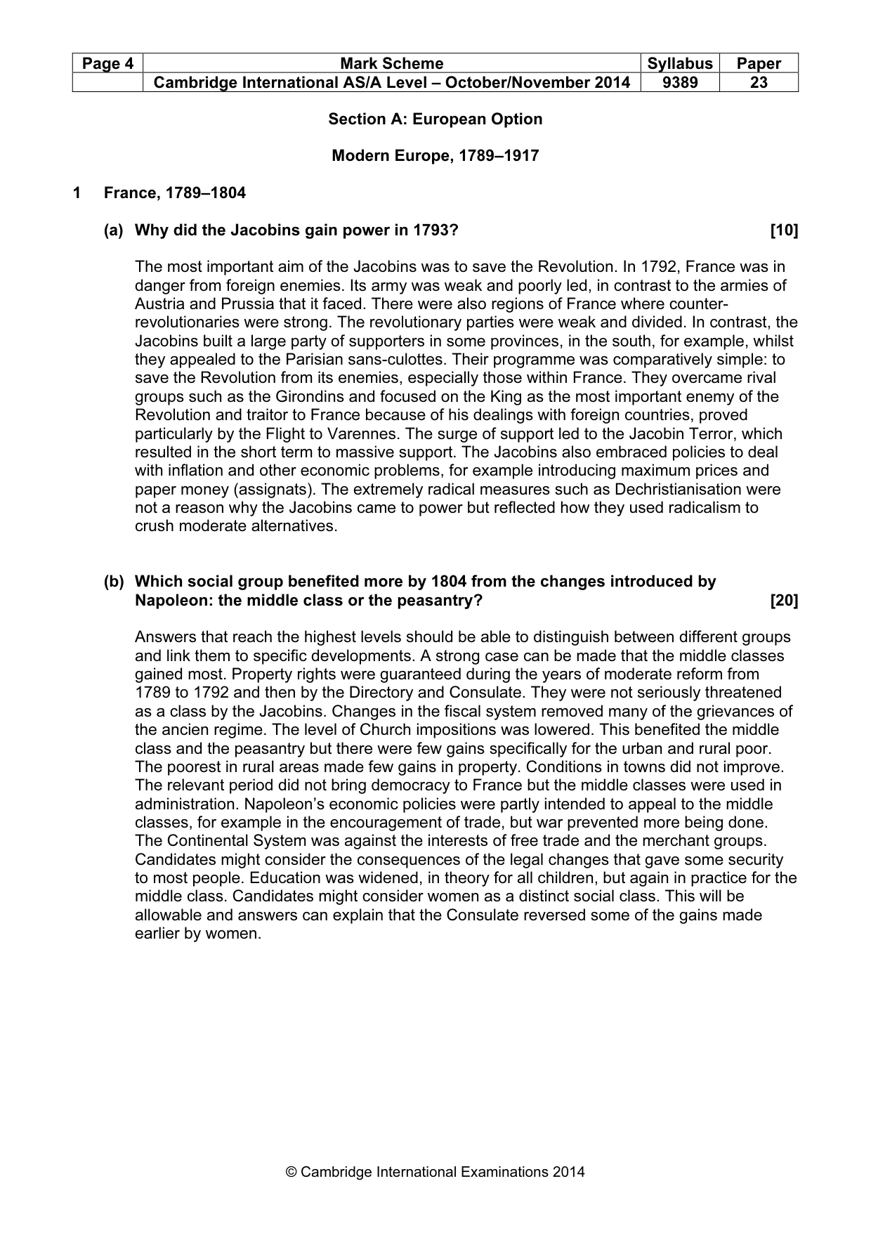 Mark scheme, page 4 of 15