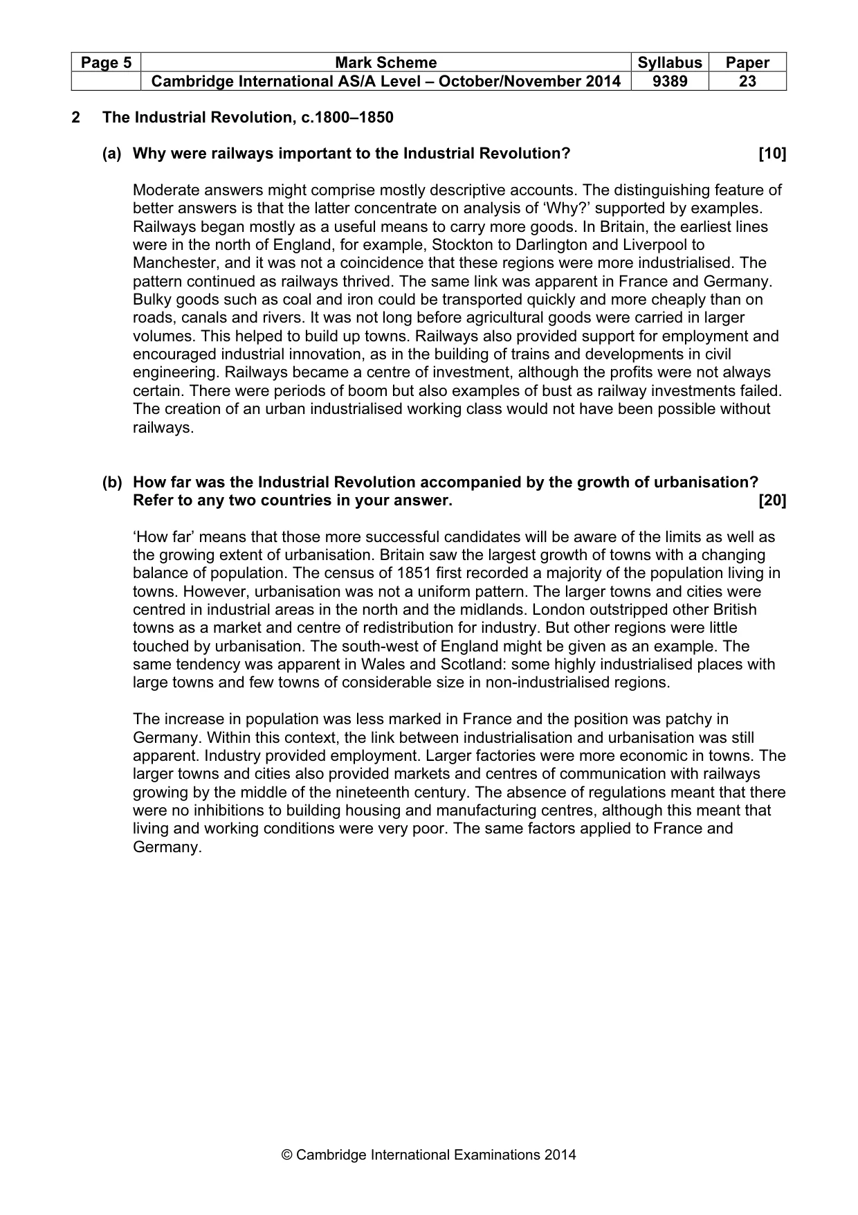 Mark scheme, page 5 of 15