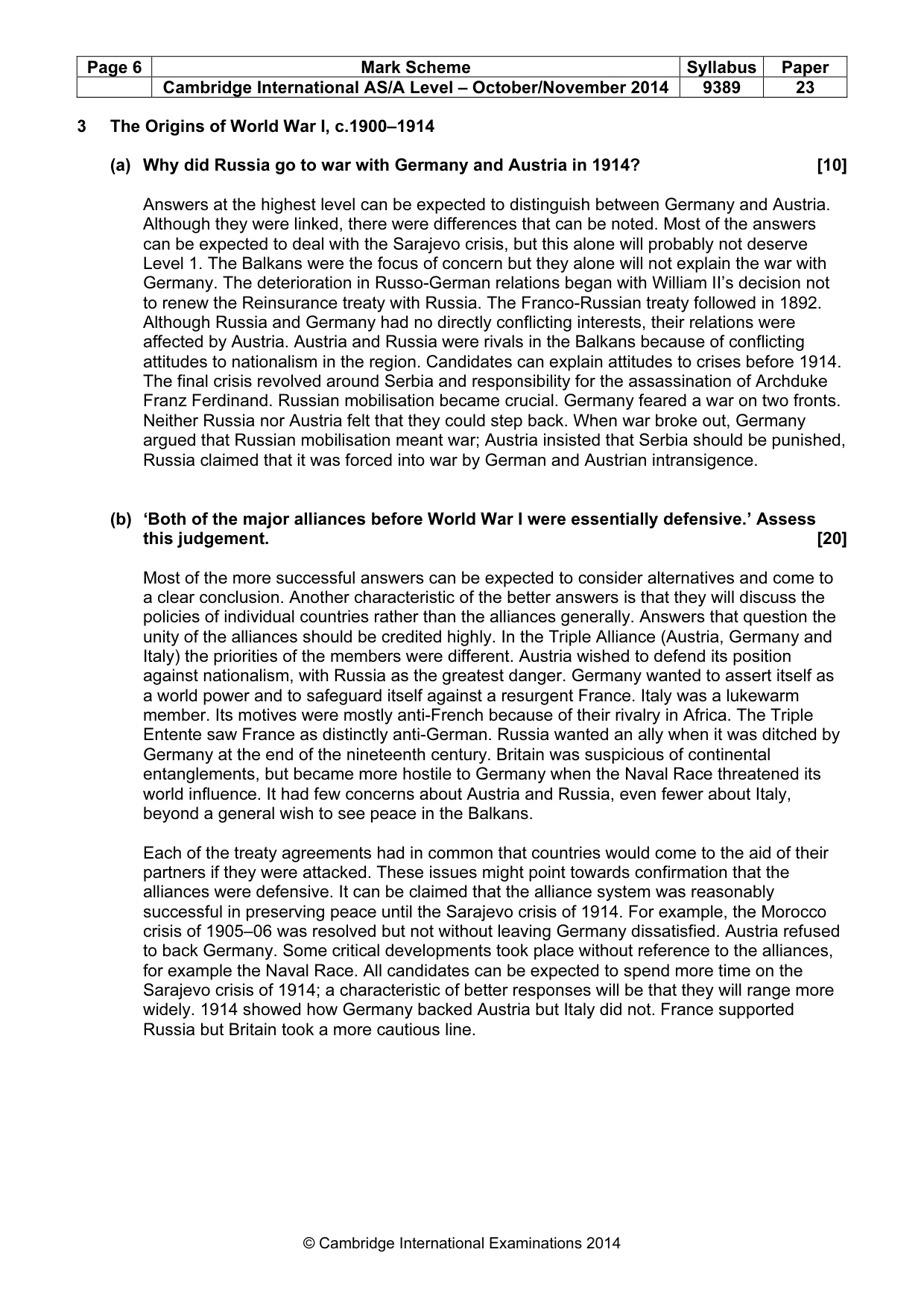 Mark scheme, page 6 of 15