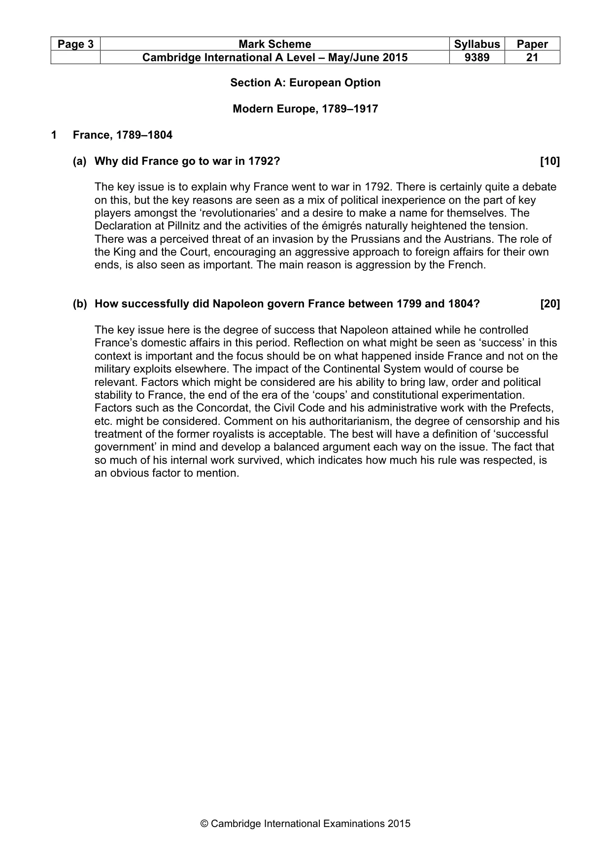 Mark scheme, page 3 of 14