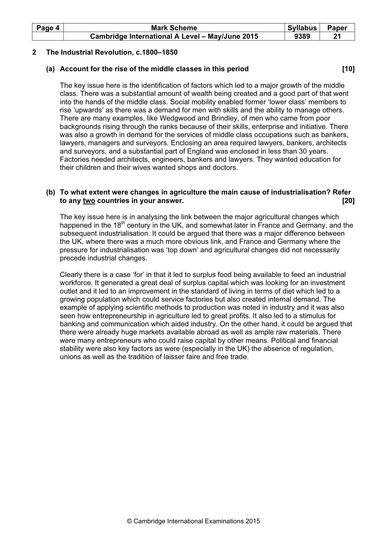 Mark scheme, page 4 of 14