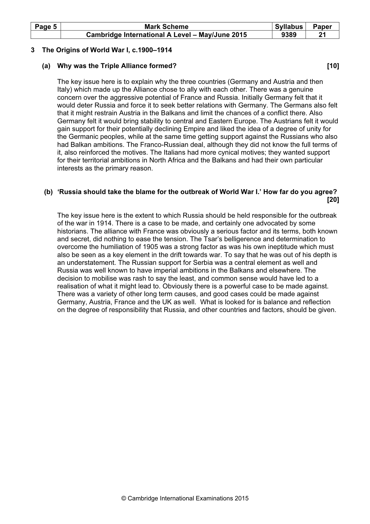 Mark scheme, page 5 of 14
