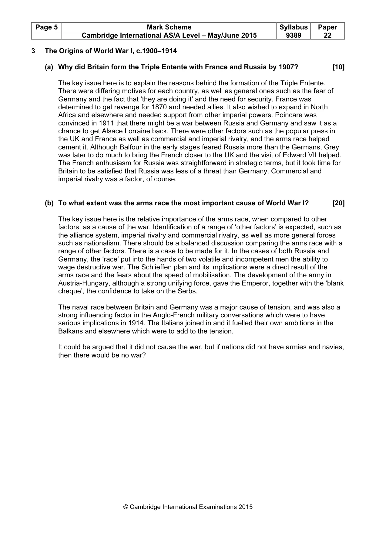 Mark scheme, page 5 of 14
