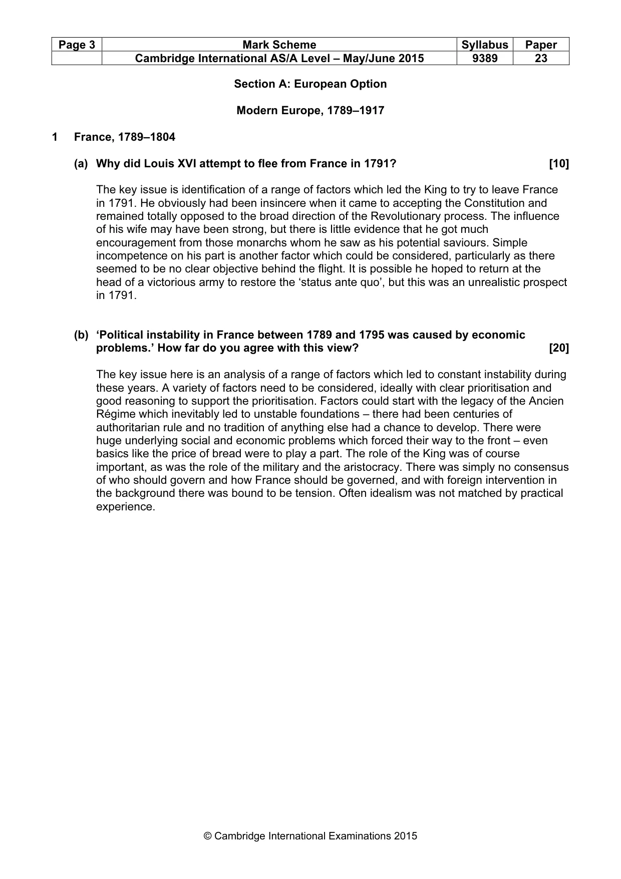 Mark scheme, page 3 of 14