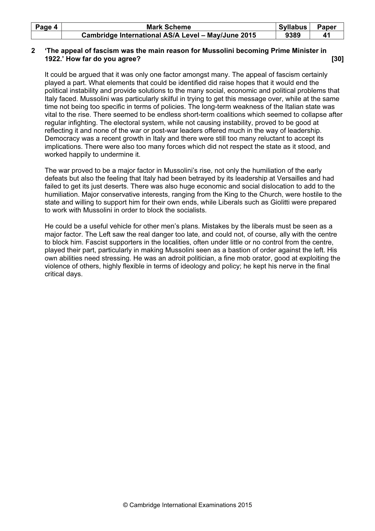Mark scheme, page 4 of 14