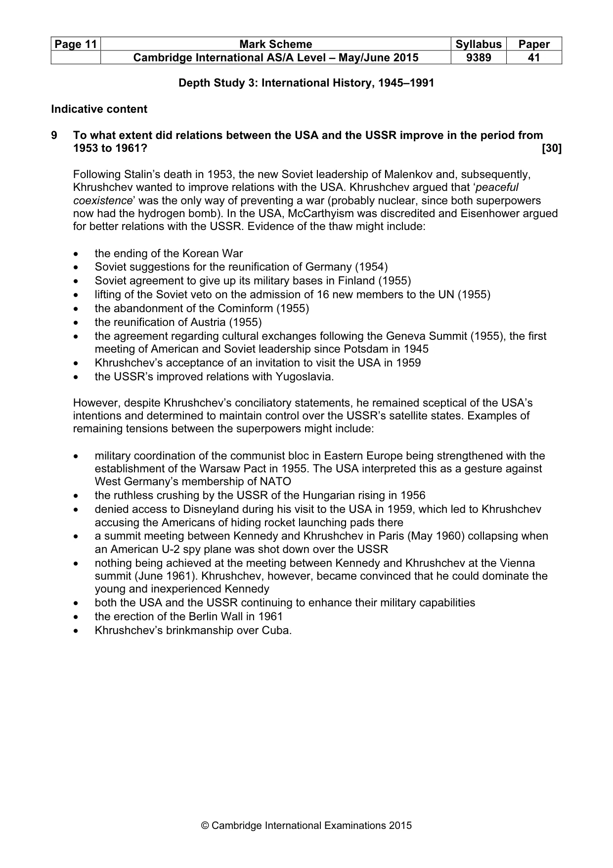 Mark scheme, page 11 of 14