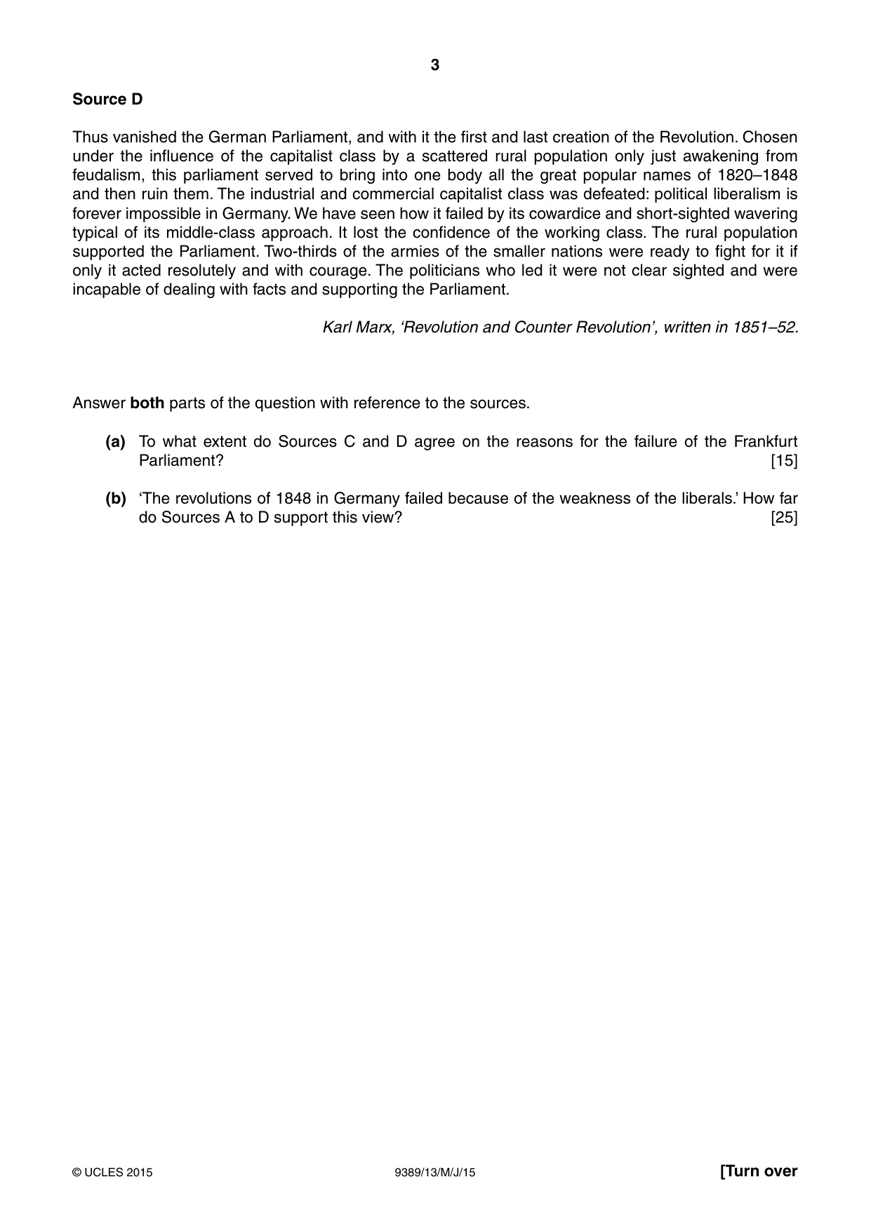 Cambridge A Level History 9389 2015 May/June Paper 1 · Variant 3 question paper, page 3 of 8