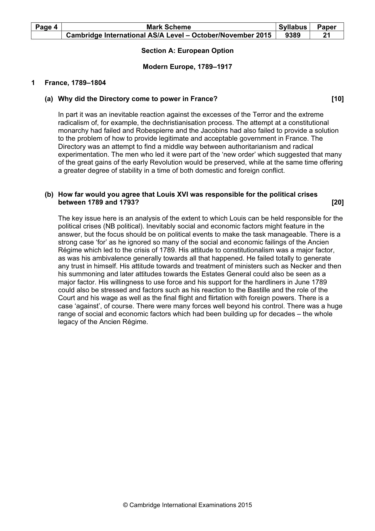 Mark scheme, page 4 of 15