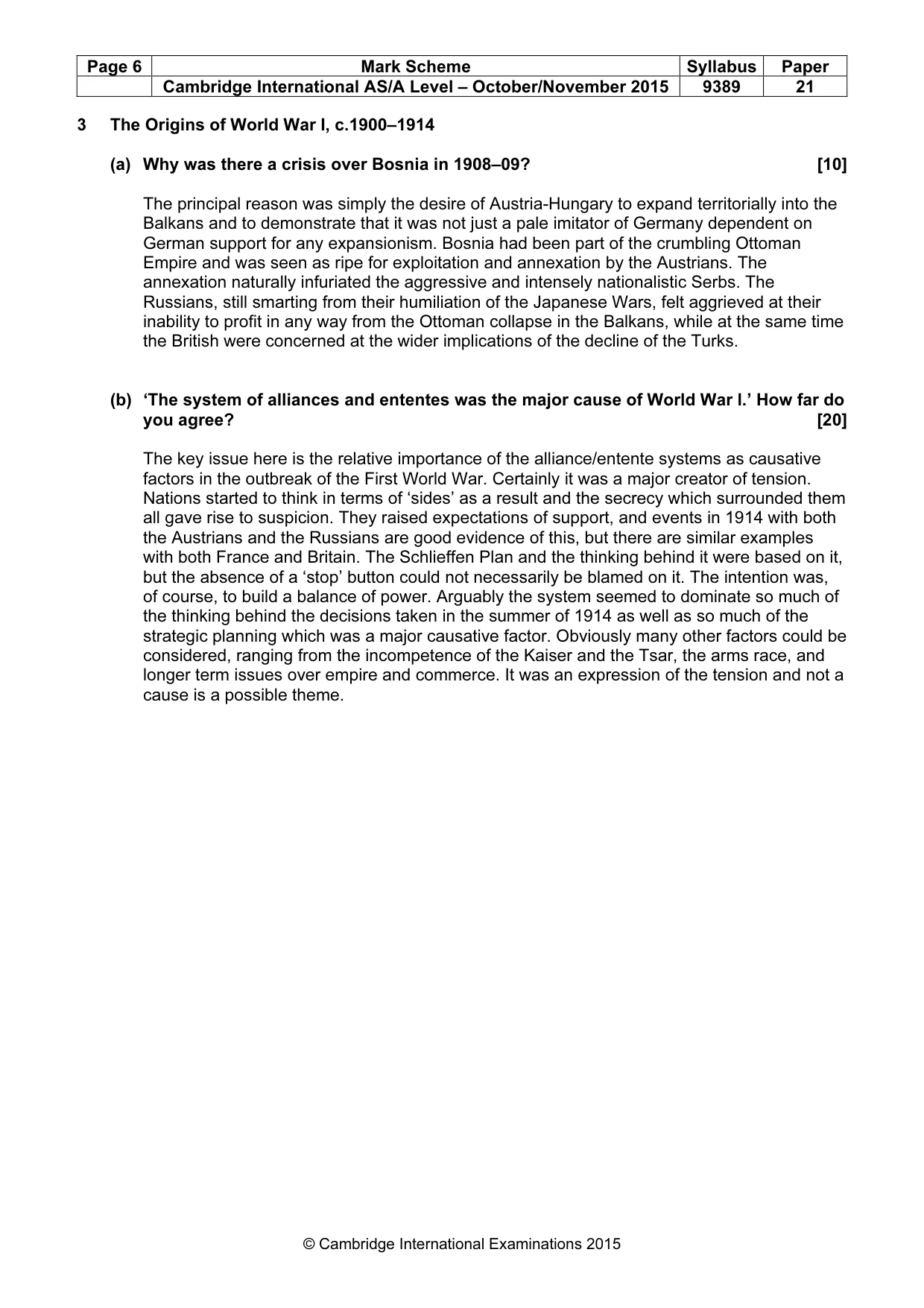 Mark scheme, page 6 of 15
