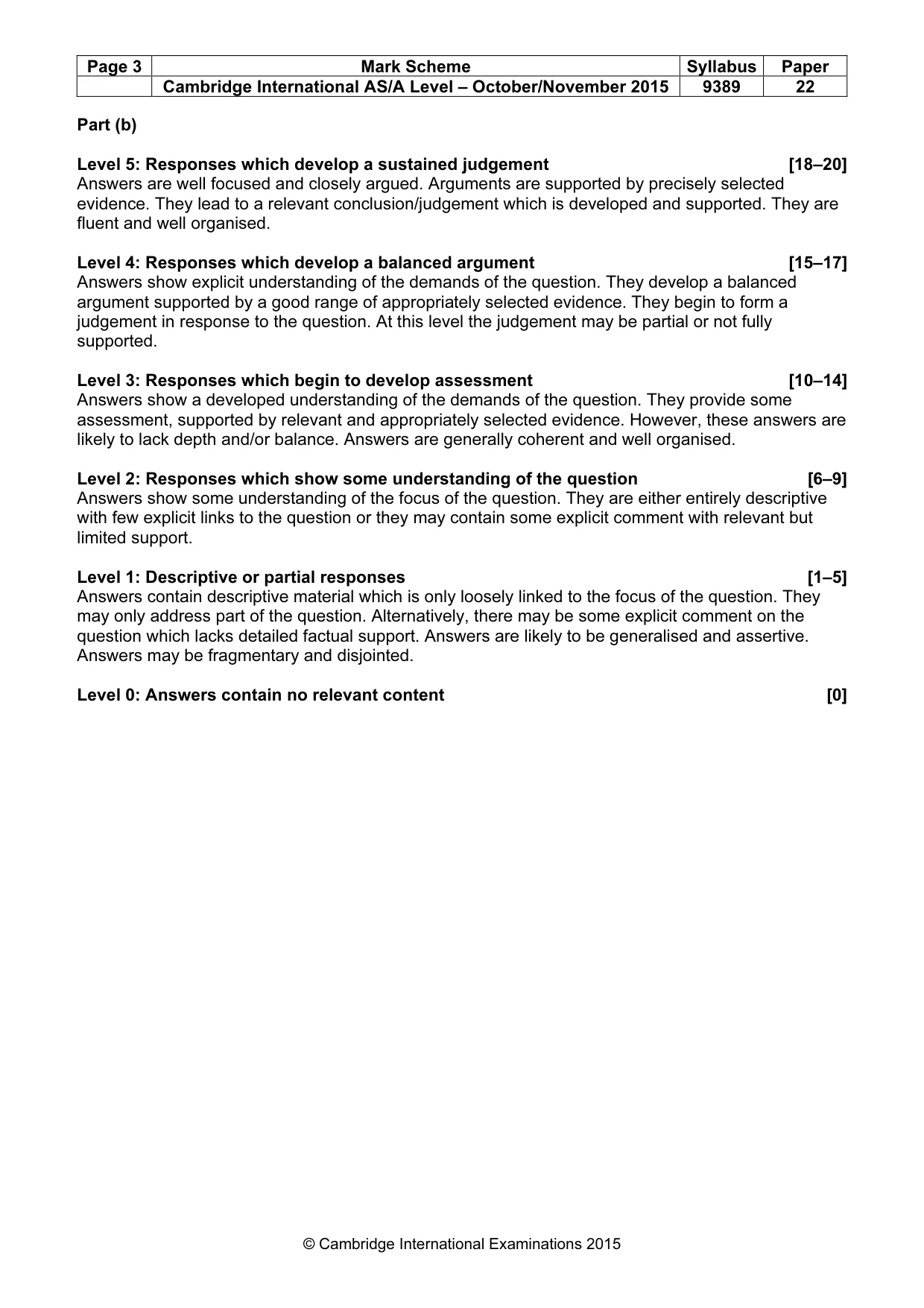 Mark scheme, page 3 of 15