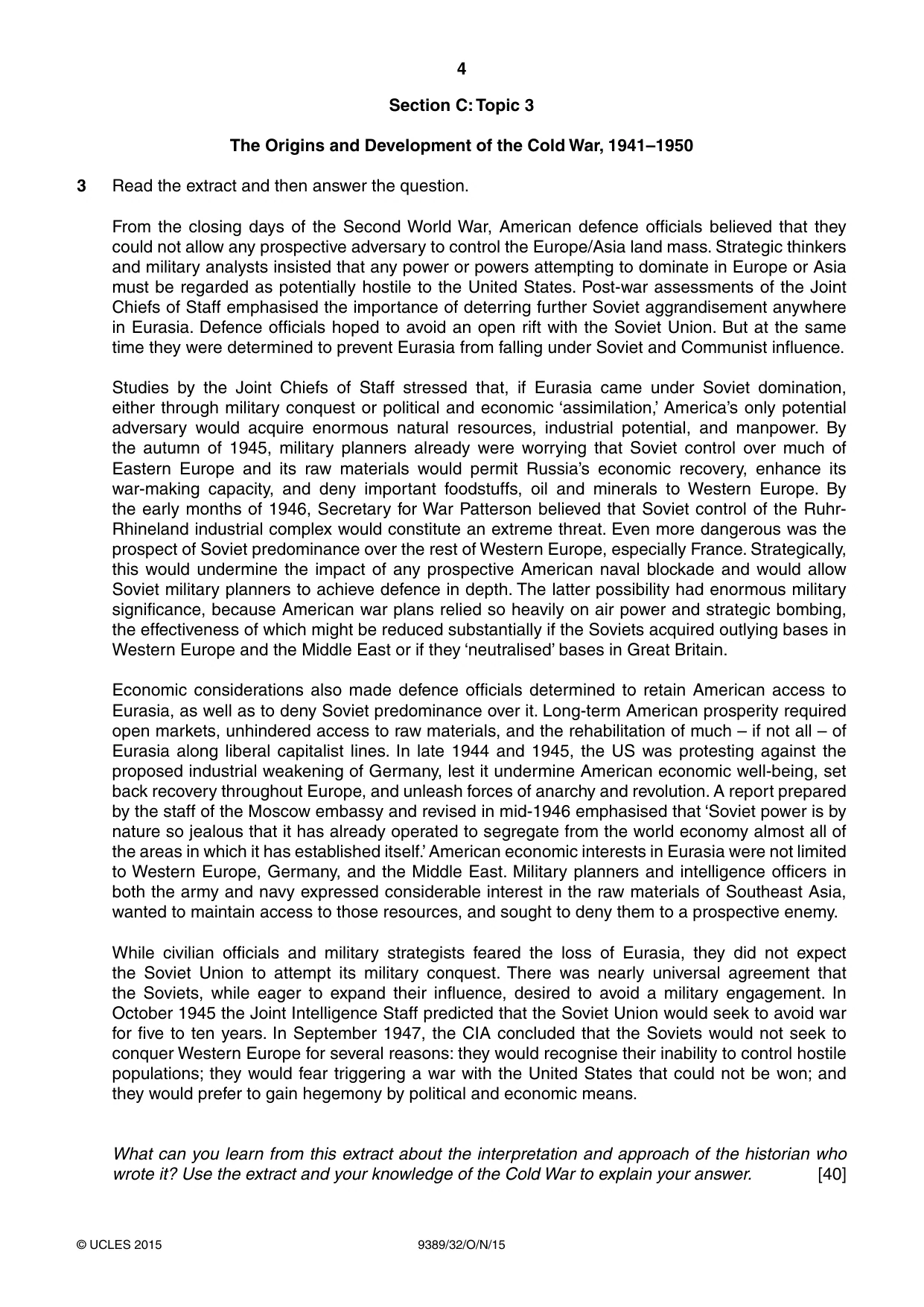 Cambridge A Level History 9389 2015 Oct/Nov Paper 3 · Variant 2 question paper, page 4 of 8