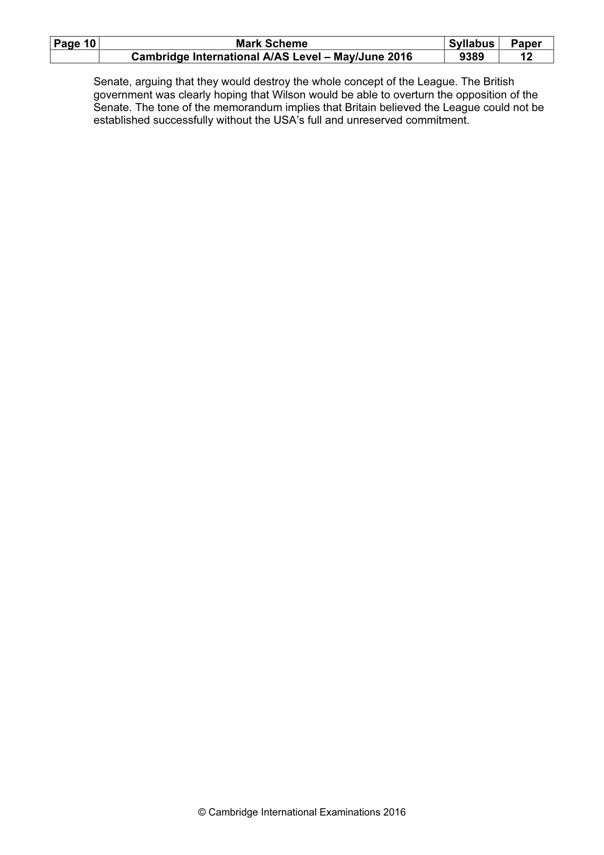 Mark scheme, page 10 of 10