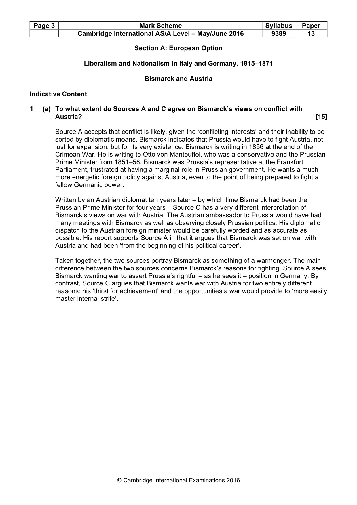 Mark scheme, page 3 of 11
