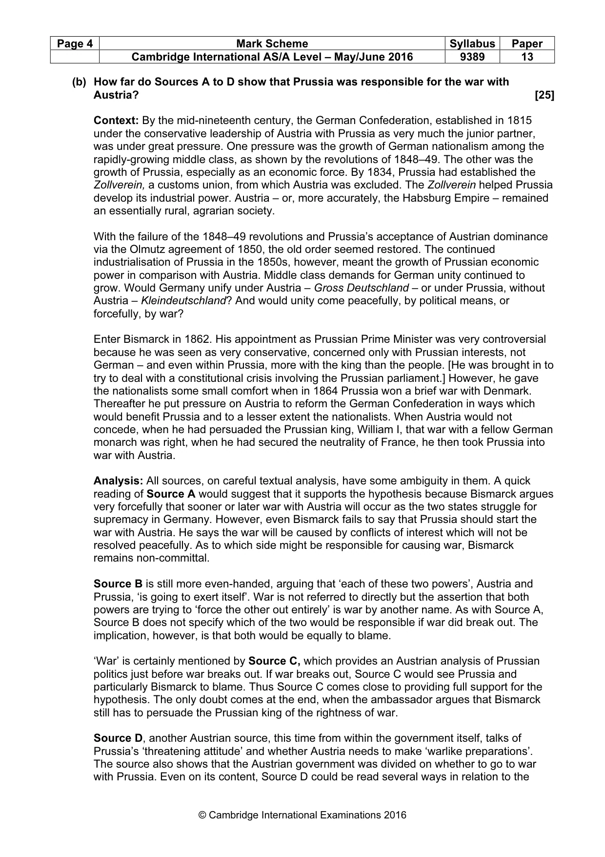 Mark scheme, page 4 of 11