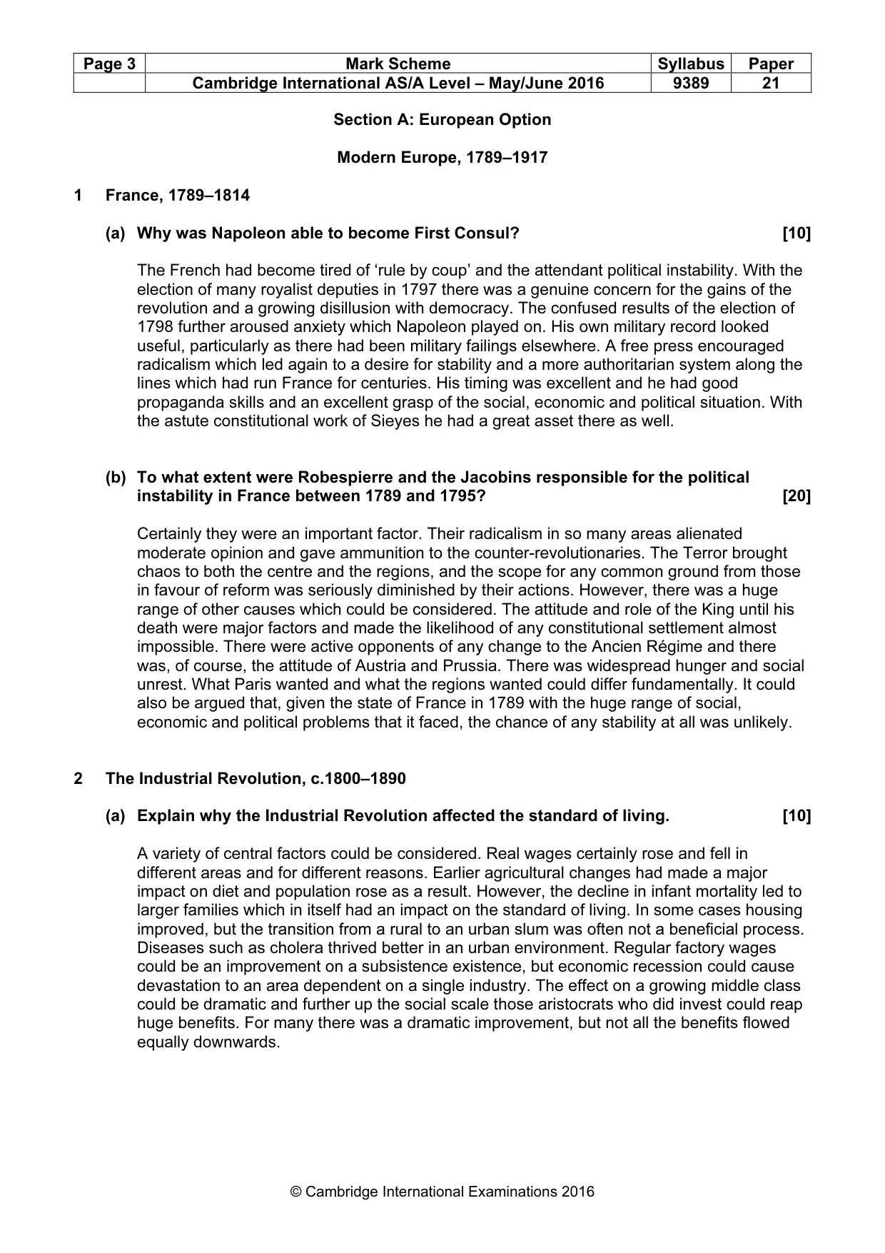 Mark scheme, page 3 of 13