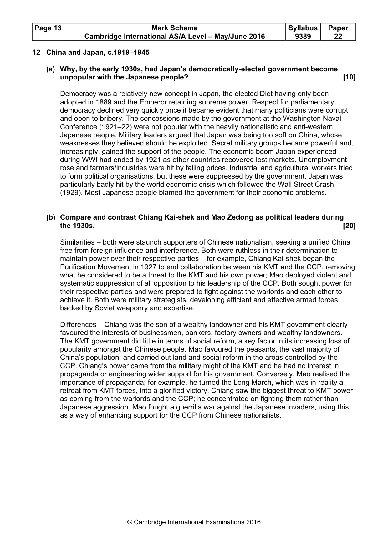 Mark scheme, page 13 of 13
