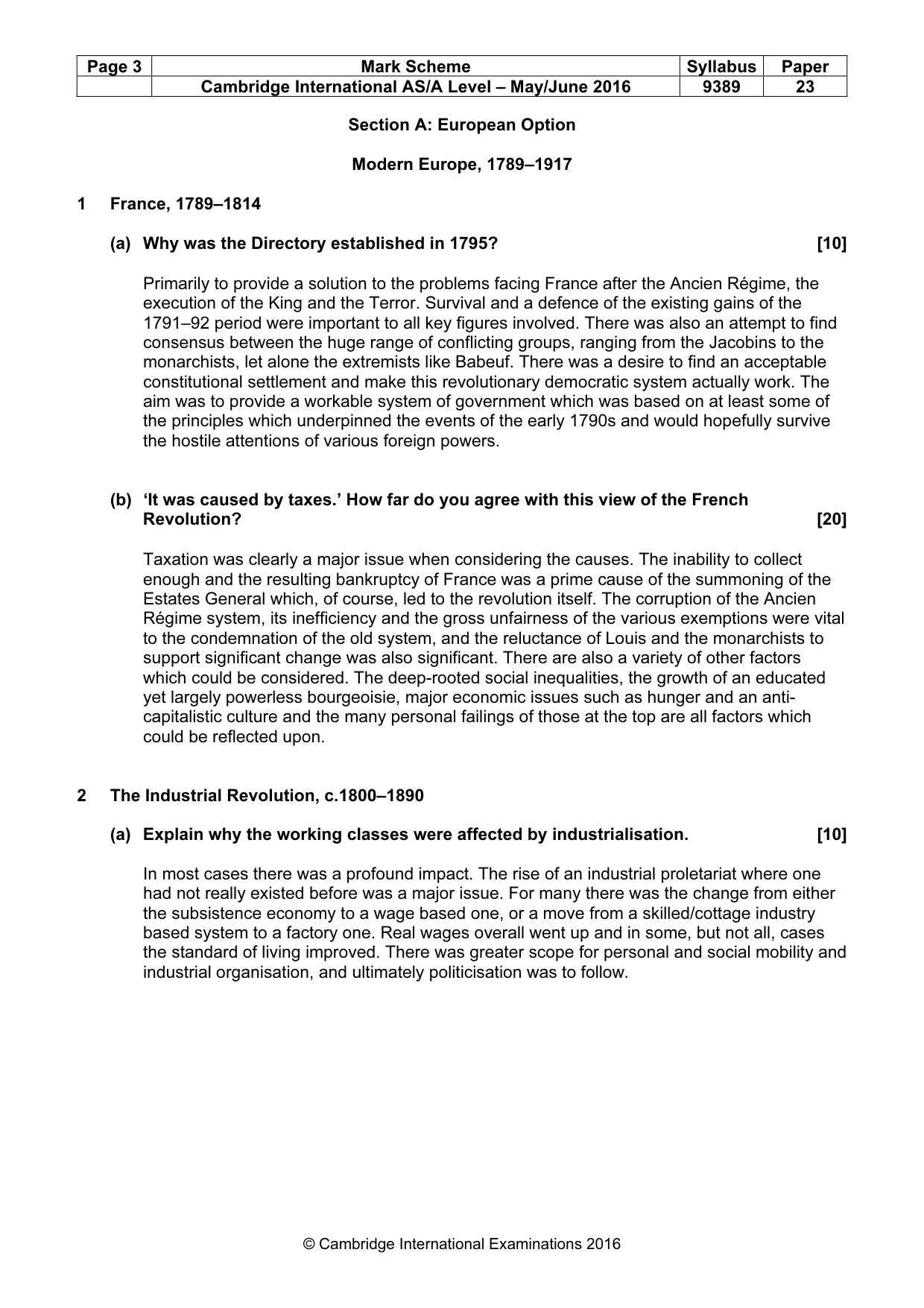 Mark scheme, page 3 of 14