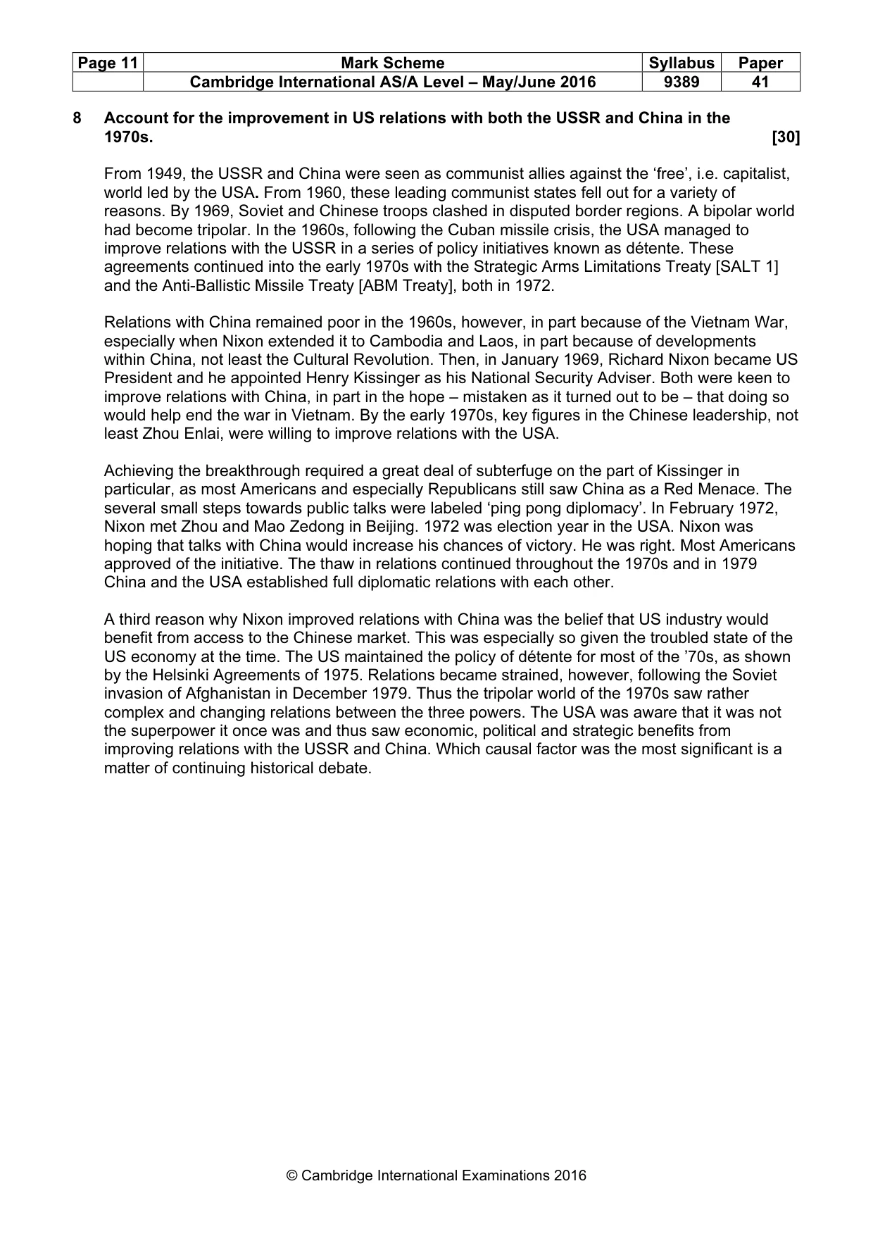 Mark scheme, page 11 of 15