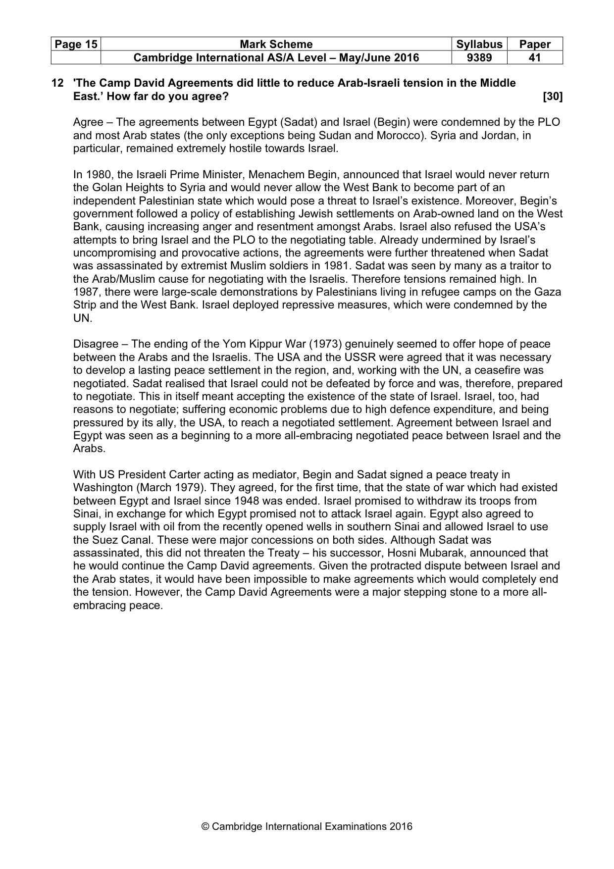 Mark scheme, page 15 of 15