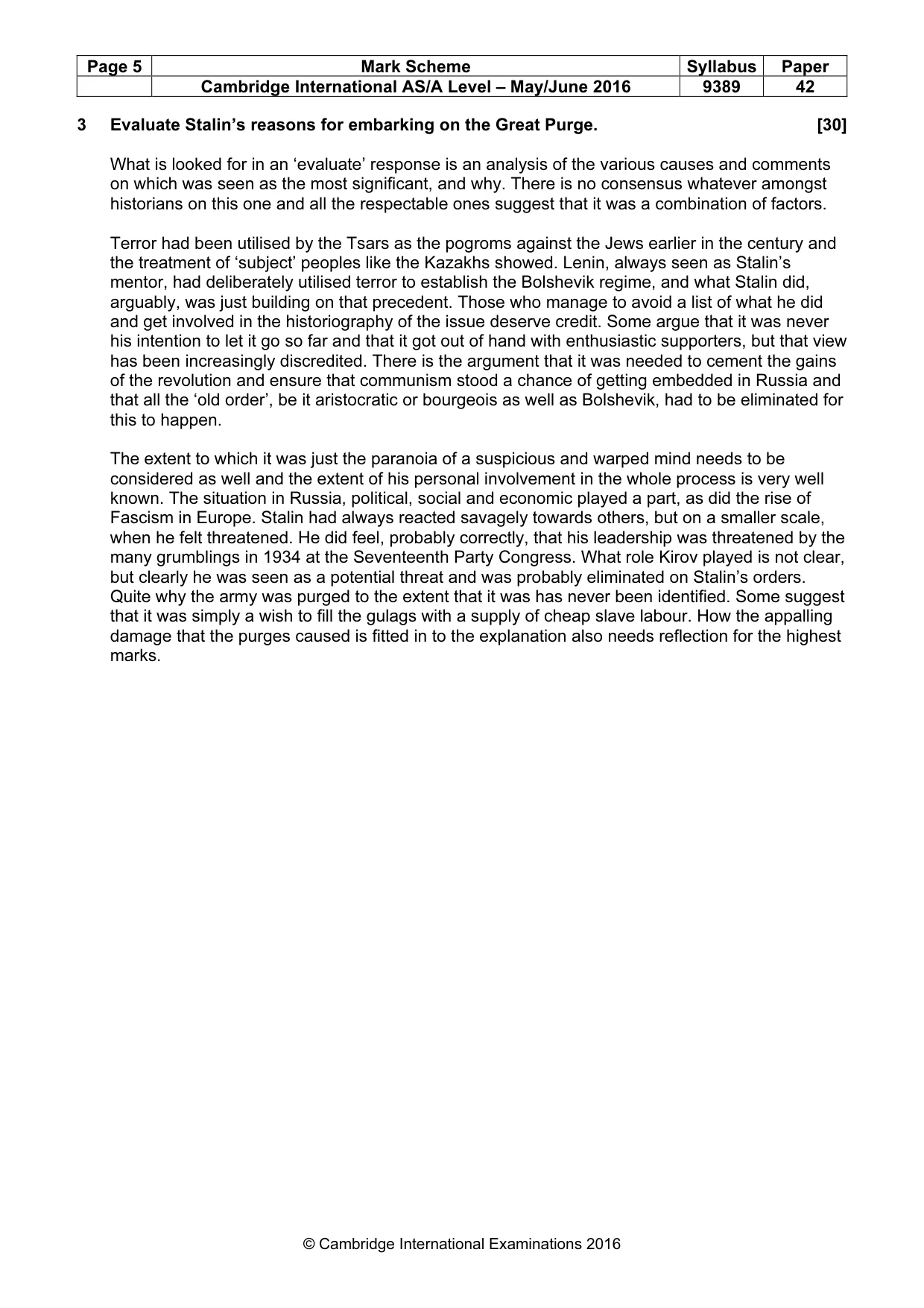 Mark scheme, page 5 of 14