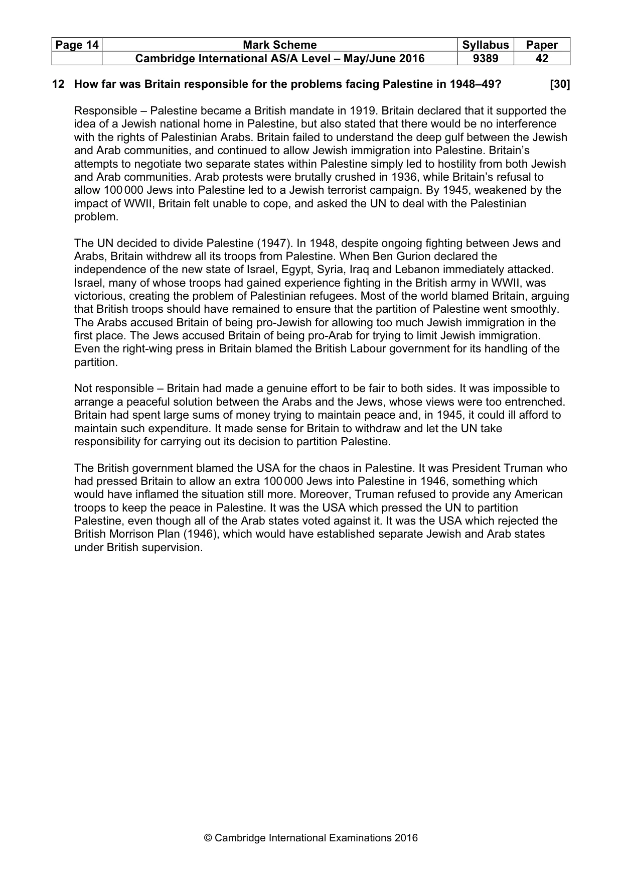 Mark scheme, page 14 of 14