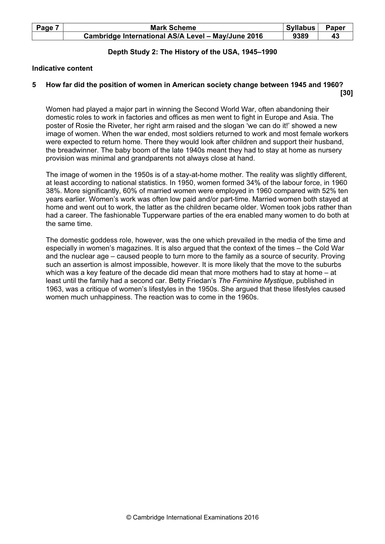 Mark scheme, page 7 of 14