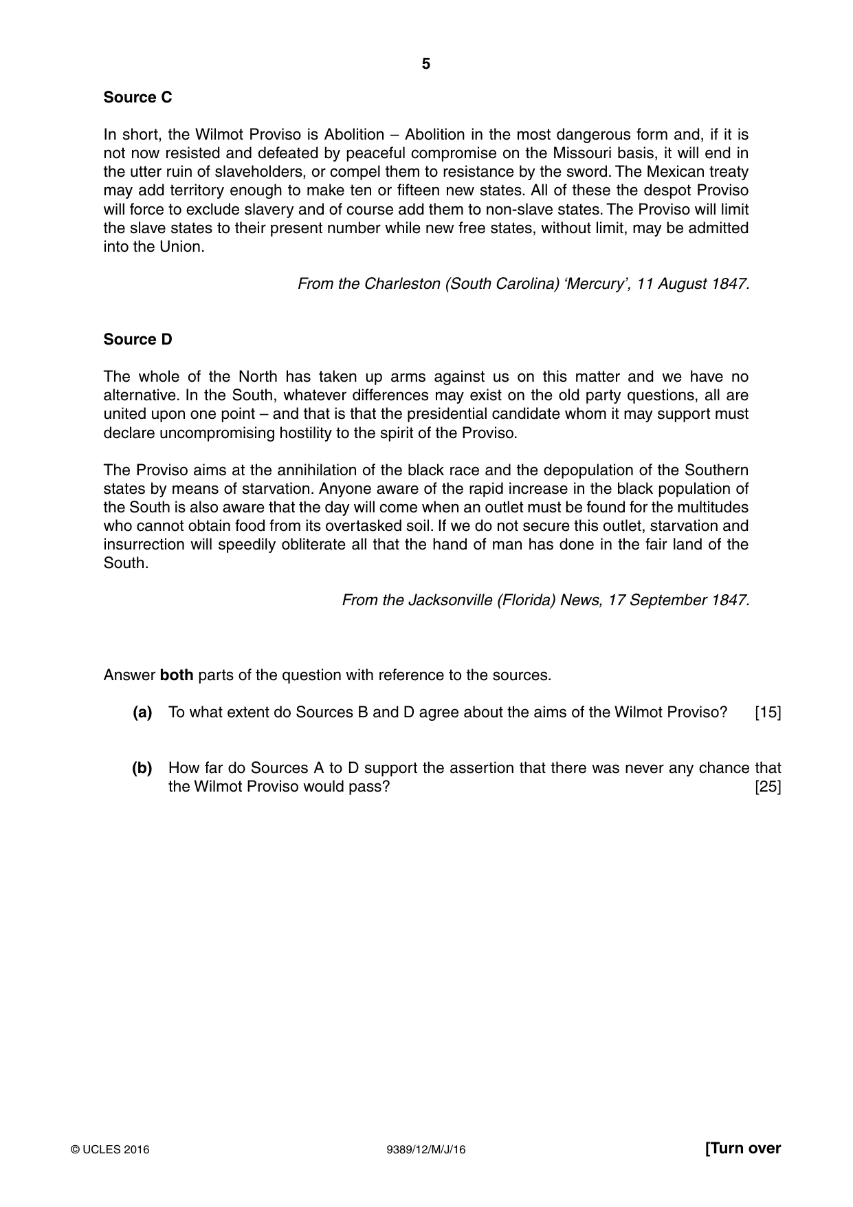Cambridge A Level History 9389 2016 May/June Paper 1 · Variant 2 question paper, page 5 of 8