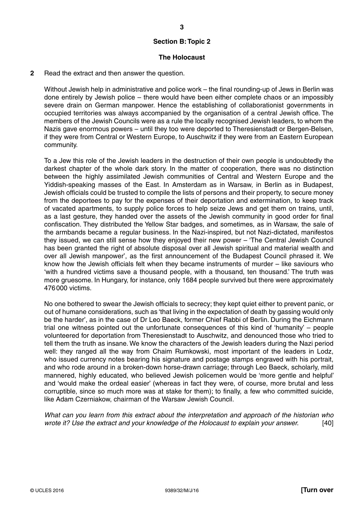 Cambridge A Level History 9389 2016 May/June Paper 3 · Variant 2 question paper, page 3 of 4