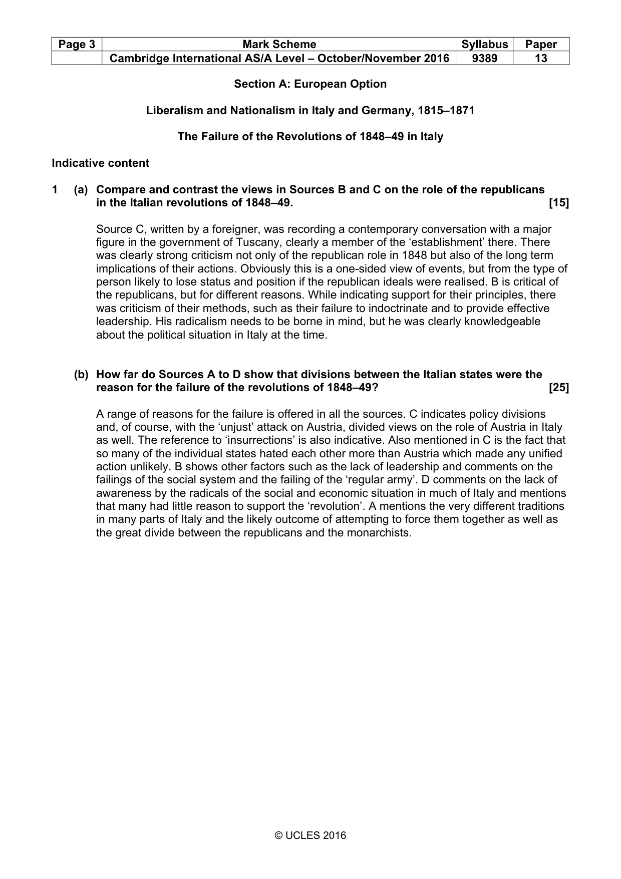 Mark scheme, page 3 of 8