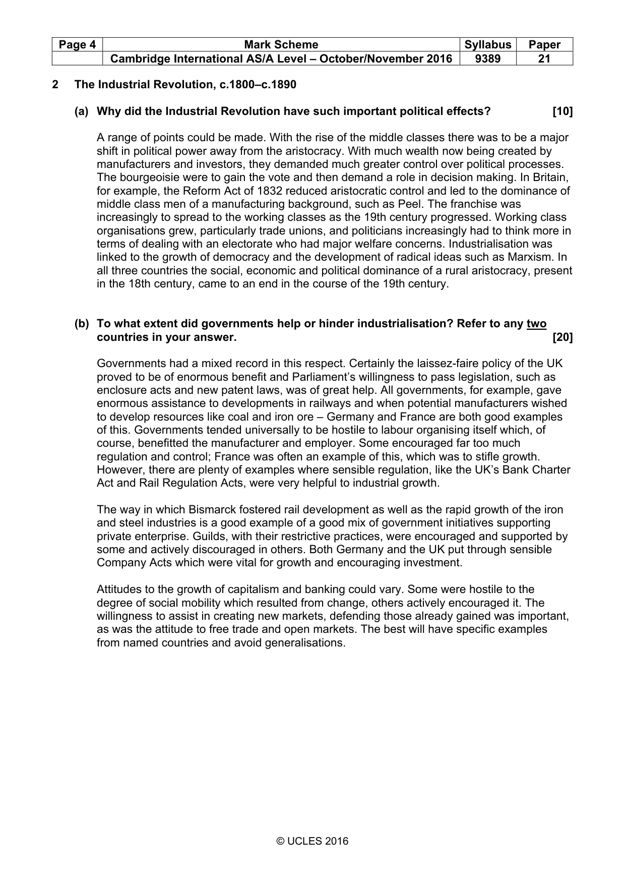 Mark scheme, page 4 of 14