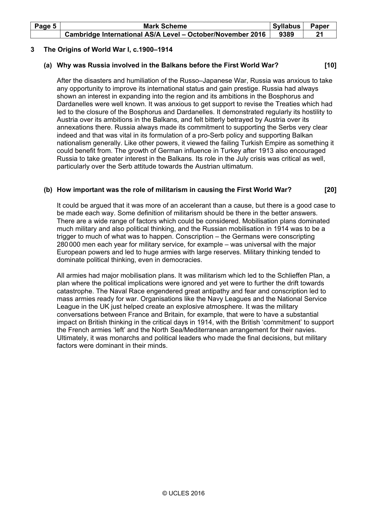 Mark scheme, page 5 of 14