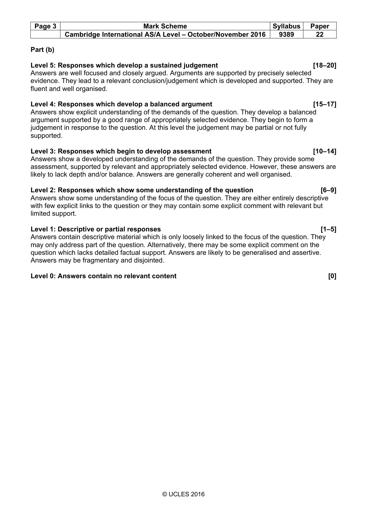 Mark scheme, page 3 of 15