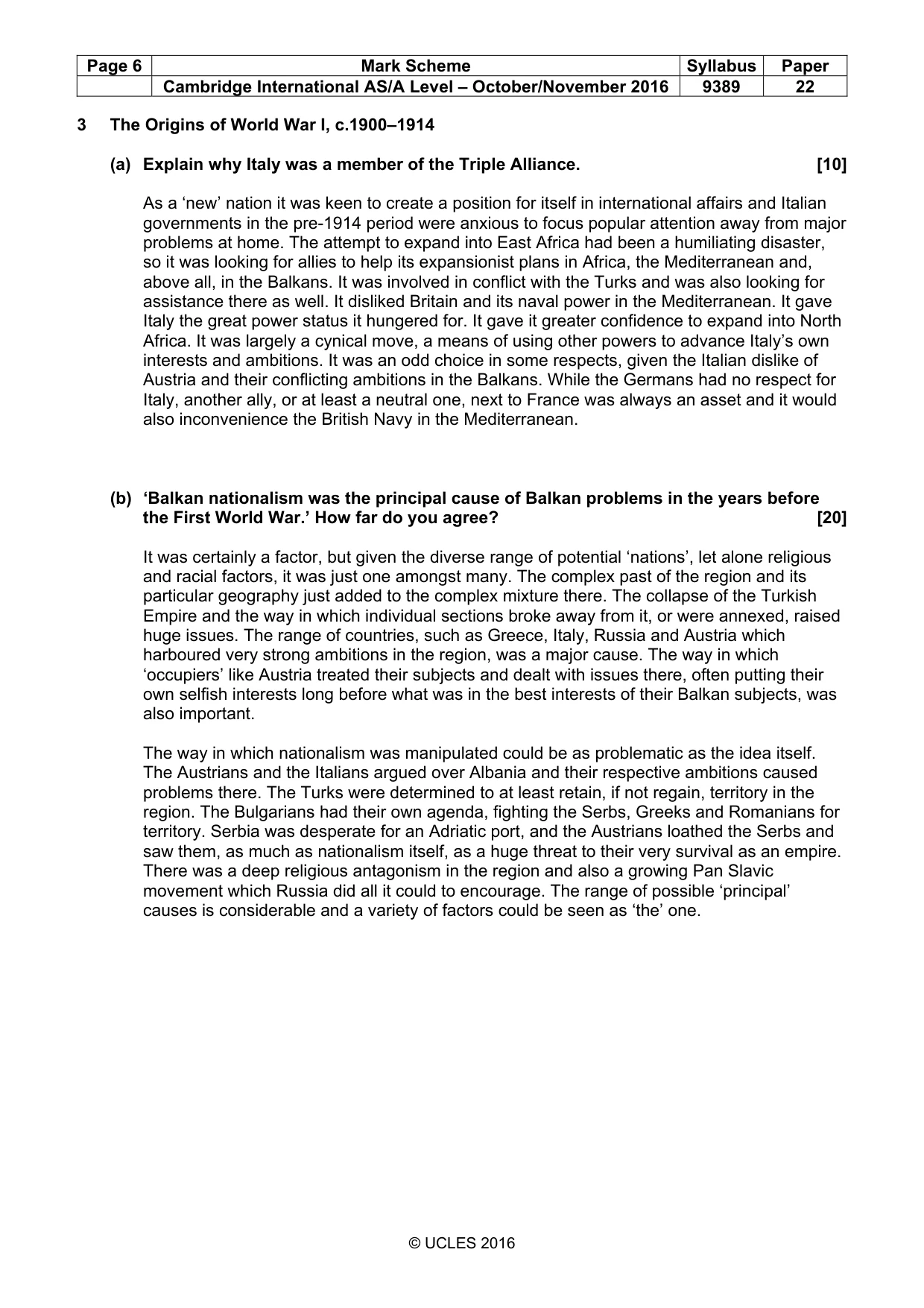 Mark scheme, page 6 of 15
