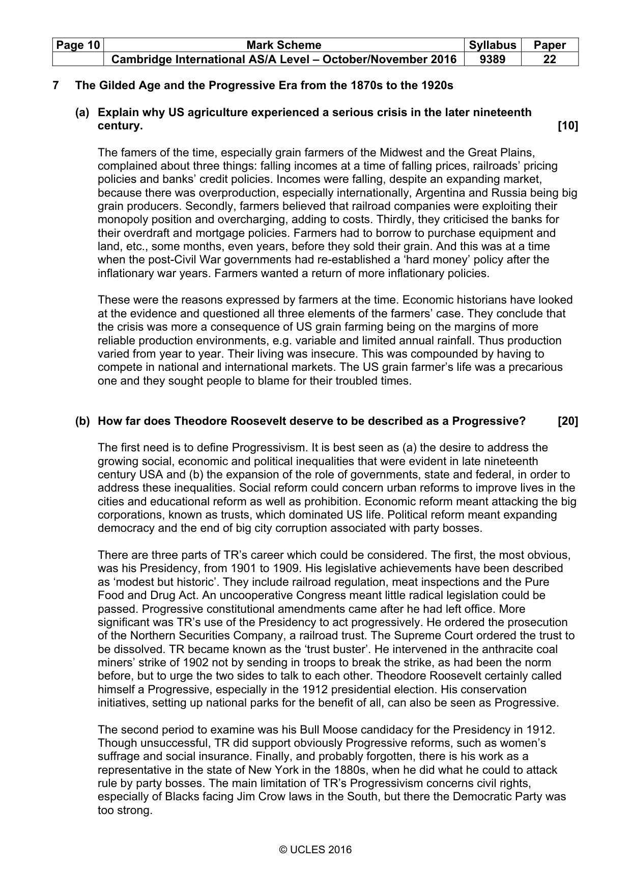 Mark scheme, page 10 of 15